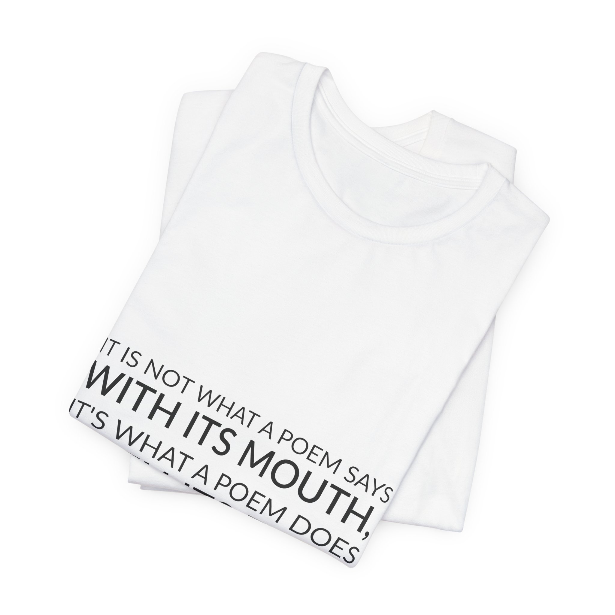 'It is Not What a' — Mary Ruefle Quote Tee | RQuéV Black-on-White Literary Tee — Classic Tee - Image 6