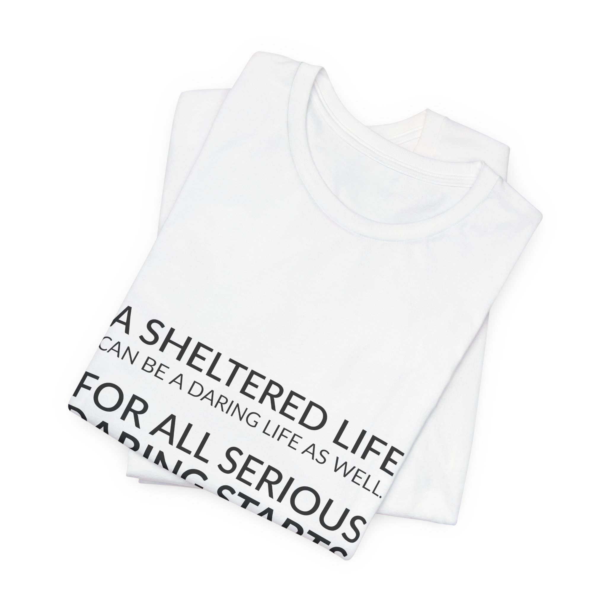 'For All Serious Daring Starts from Within' — Eudora Welty Quote Tee | RQuéV Typographic Statement Tee — Classic Tee - Image 8