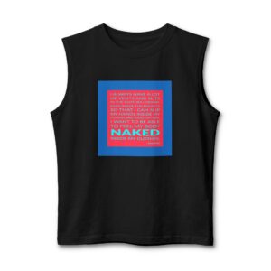 'I Always Have a Lot' — Sonia Rykiel Quote Tee | Wear Words Black-on-White Literary Tee — Muscle Tank