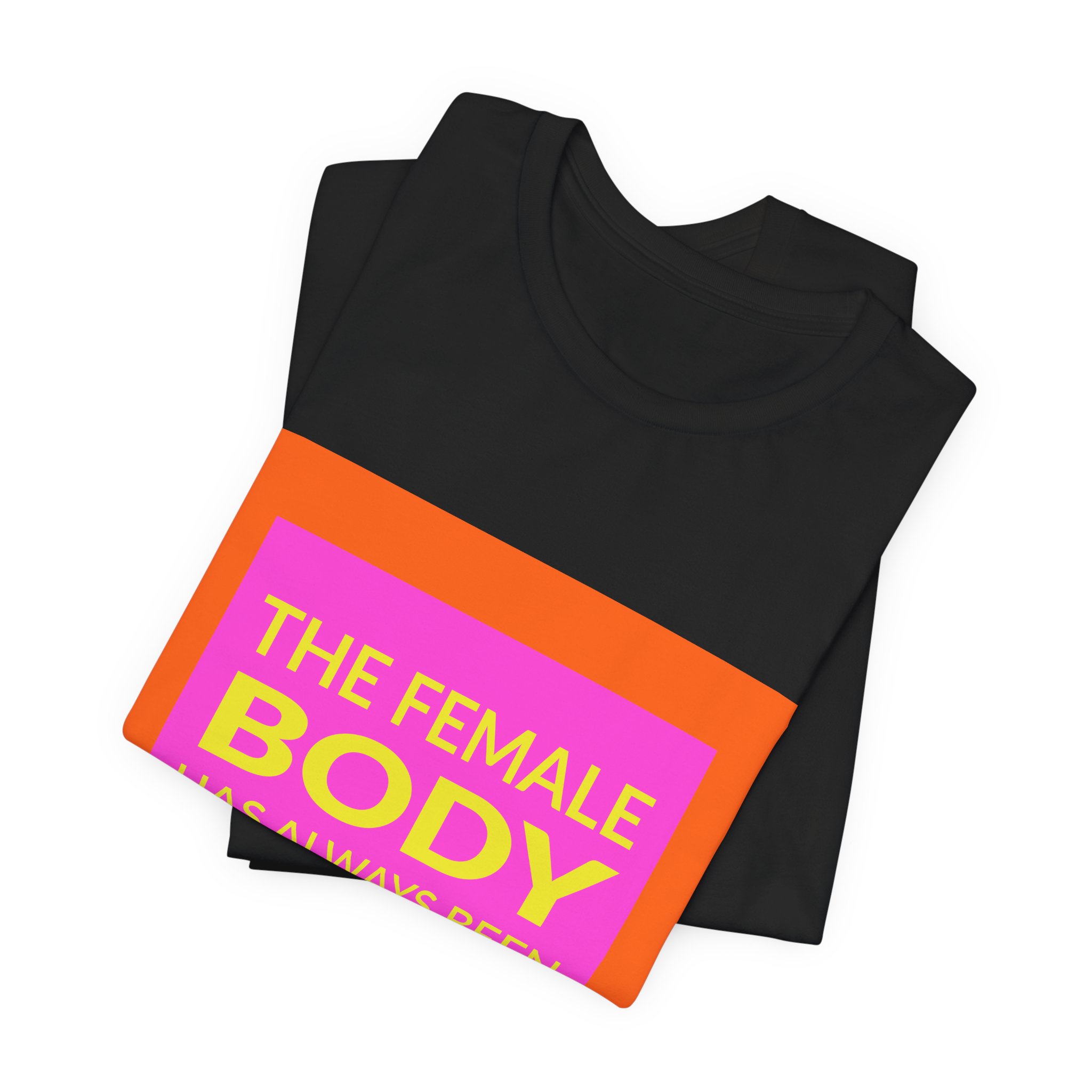 'The Female Body Has Always' — VALIE EXPORT Quote Tee | Wear Words Black-on-White Statement Shirt — Classic Tee - Image 5