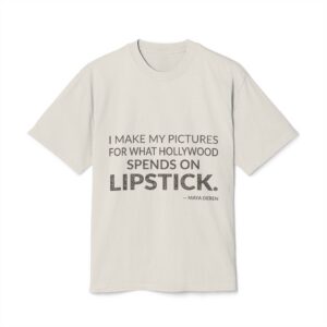 'I Make My Pictures for' — Maya Deren Quote Tee | Wear Words Typographic Statement Tee — Oversized Tee