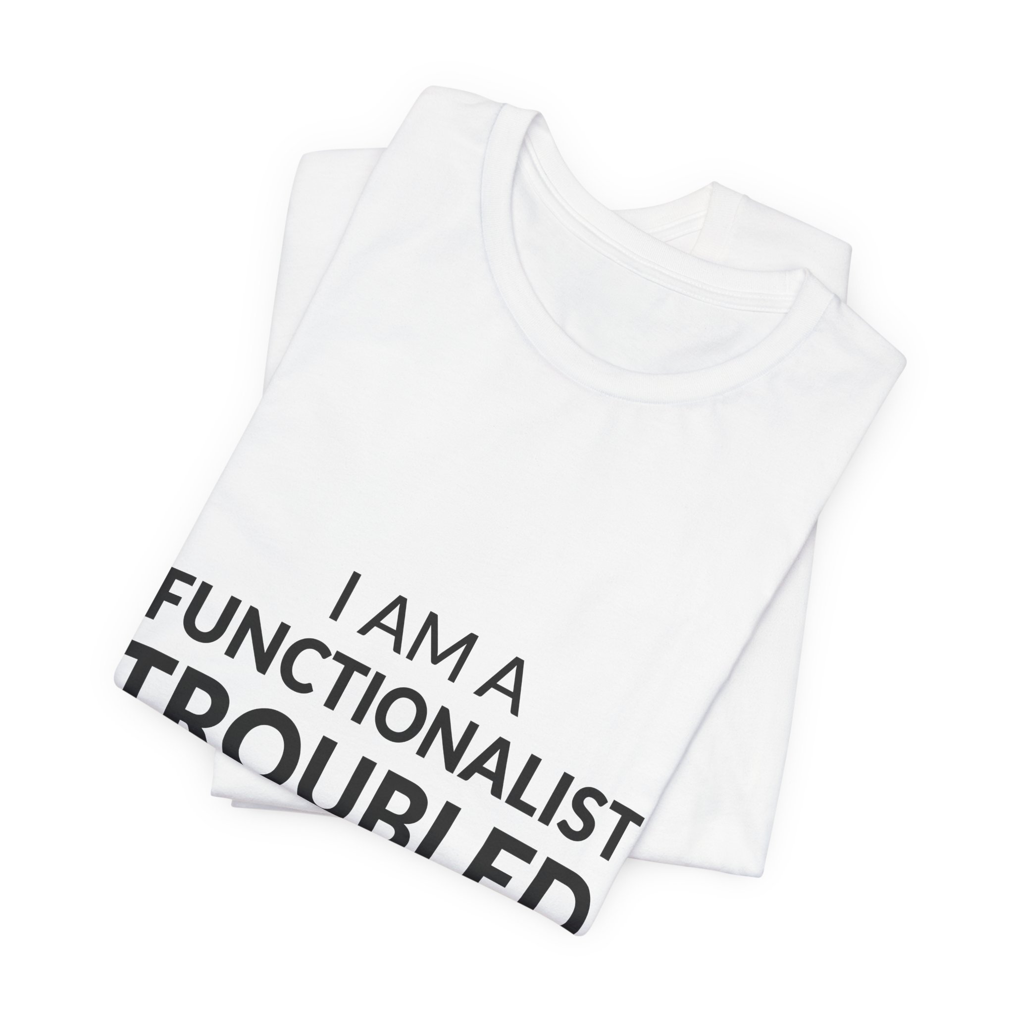 'I Am a Functionalist Troubled by Aesthetics' — Wim Crouwel Quote Tee | RQuéV Black-on-White Statement Shirt — Classic Tee - Image 8