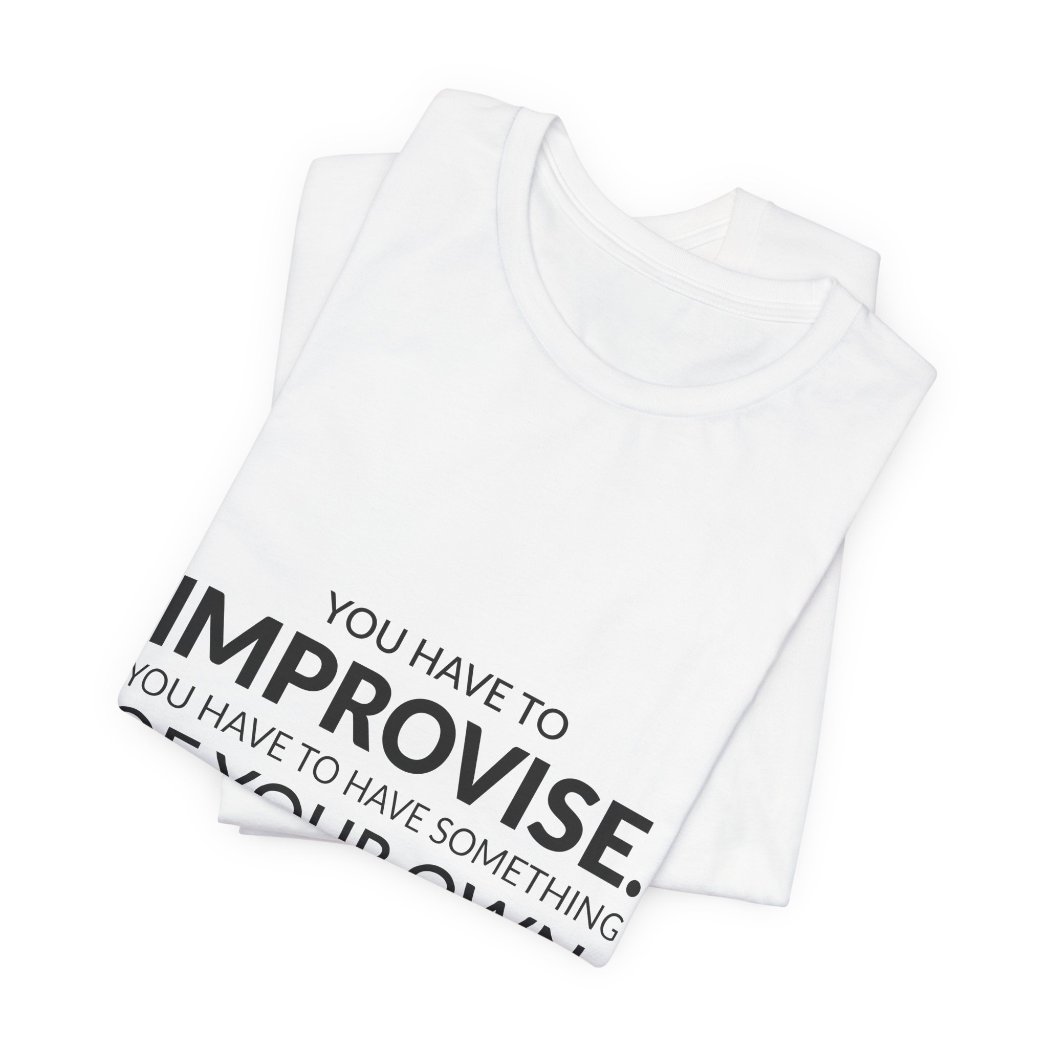 'You Have to Improvise' — Carmen McRae Quote Tee | RQuéV Typographic Statement Tee — Classic Tee - Image 5