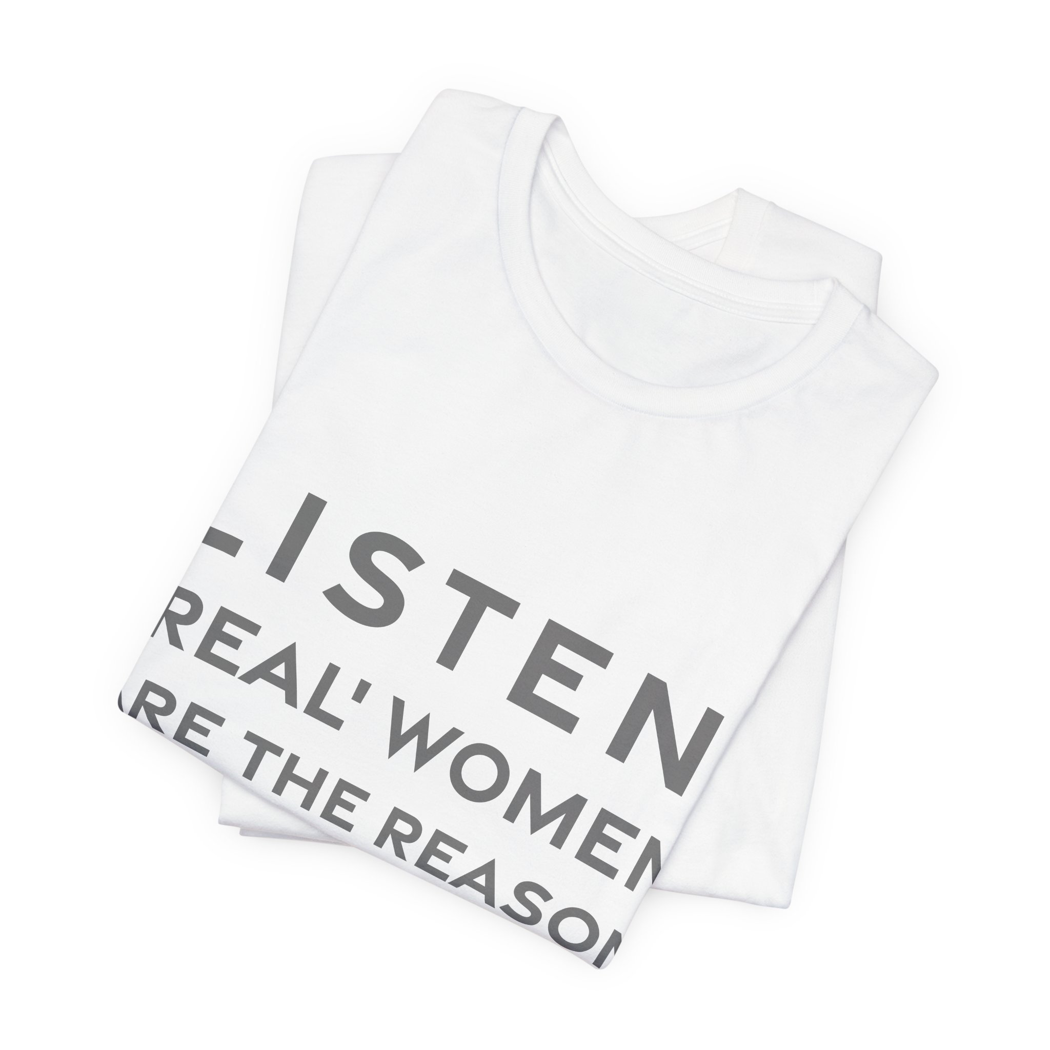 'Listen, 'real' Women Are the' — Marc Jacobs Quote Tee | RQuéV Black-on-White Statement Shirt — Classic Tee - Image 6