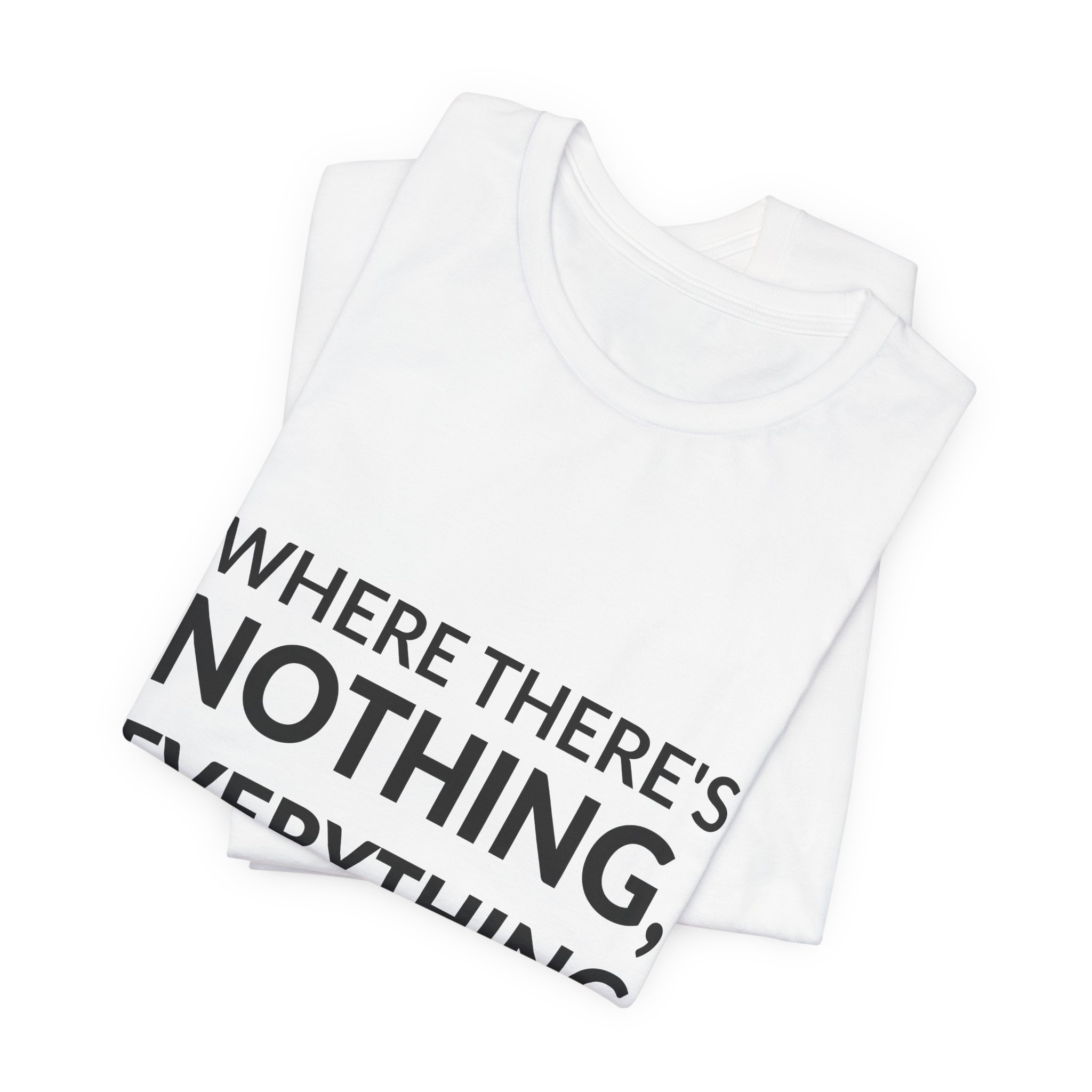 'Where There's Nothing, Everything is Possible' — Rem Koolhaas Quote Tee | RQuéV Black-on-White Statement Shirt — Classic Tee - Image 2
