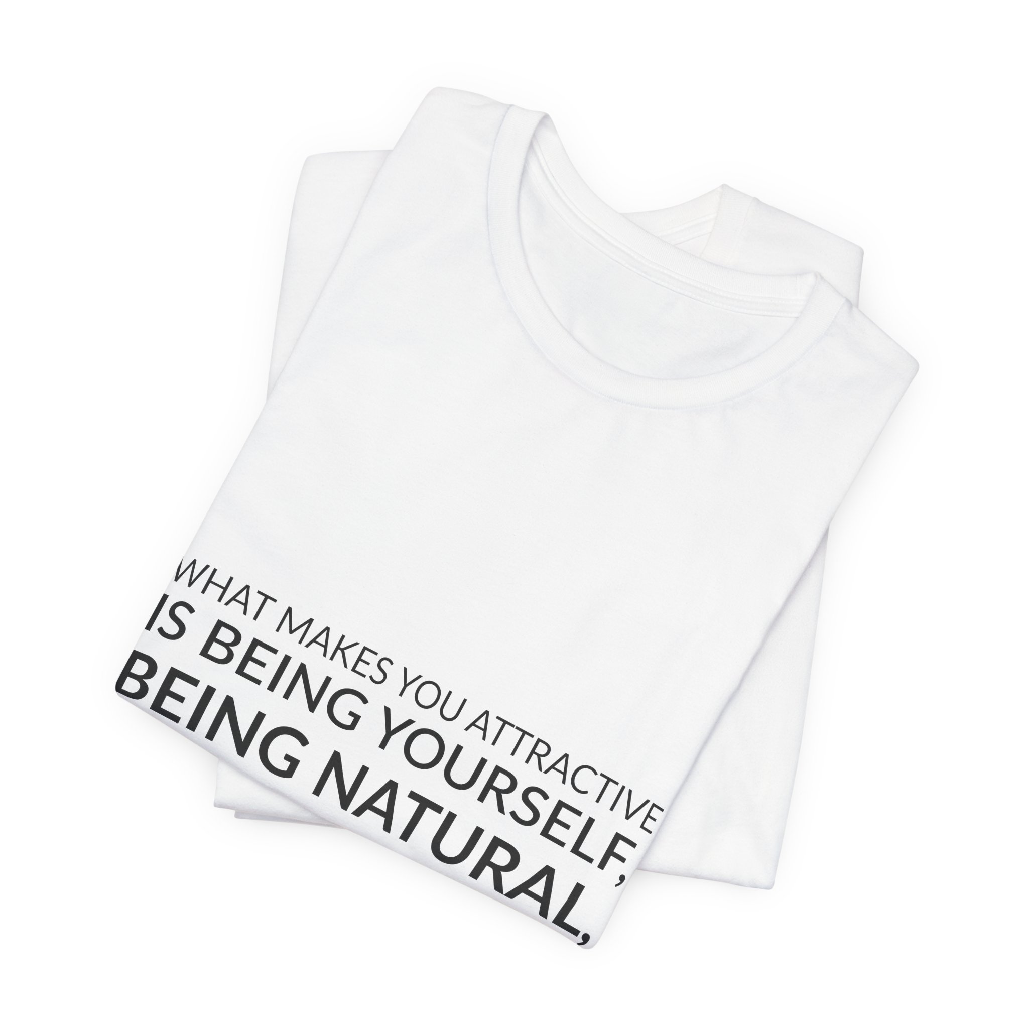 'What Makes You Attractive is' — Diane von Fürstenberg Quote Tee | Wear Words Black-on-White Literary Tee — Classic Tee - Image 3