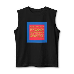'There's No How-to Road Map to Style' — Iris Apfel Quote Tee | Wear Words Typographic Statement Tee — Muscle Tank