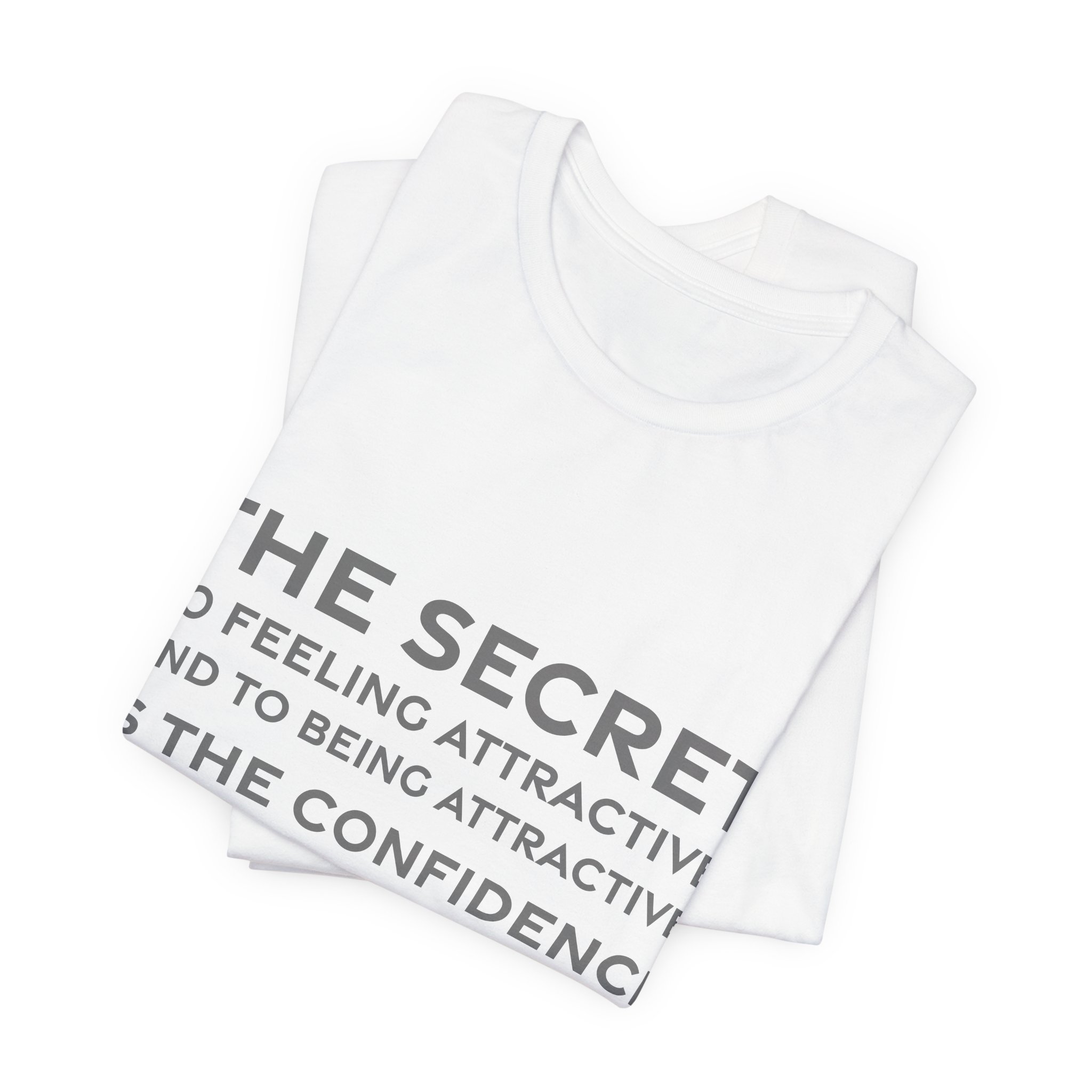 'The Secret to Feeling Attractive,' — Diane von Fürstenberg Quote Tee | RQuéV Typographic Statement Tee — Classic Tee - Image 6