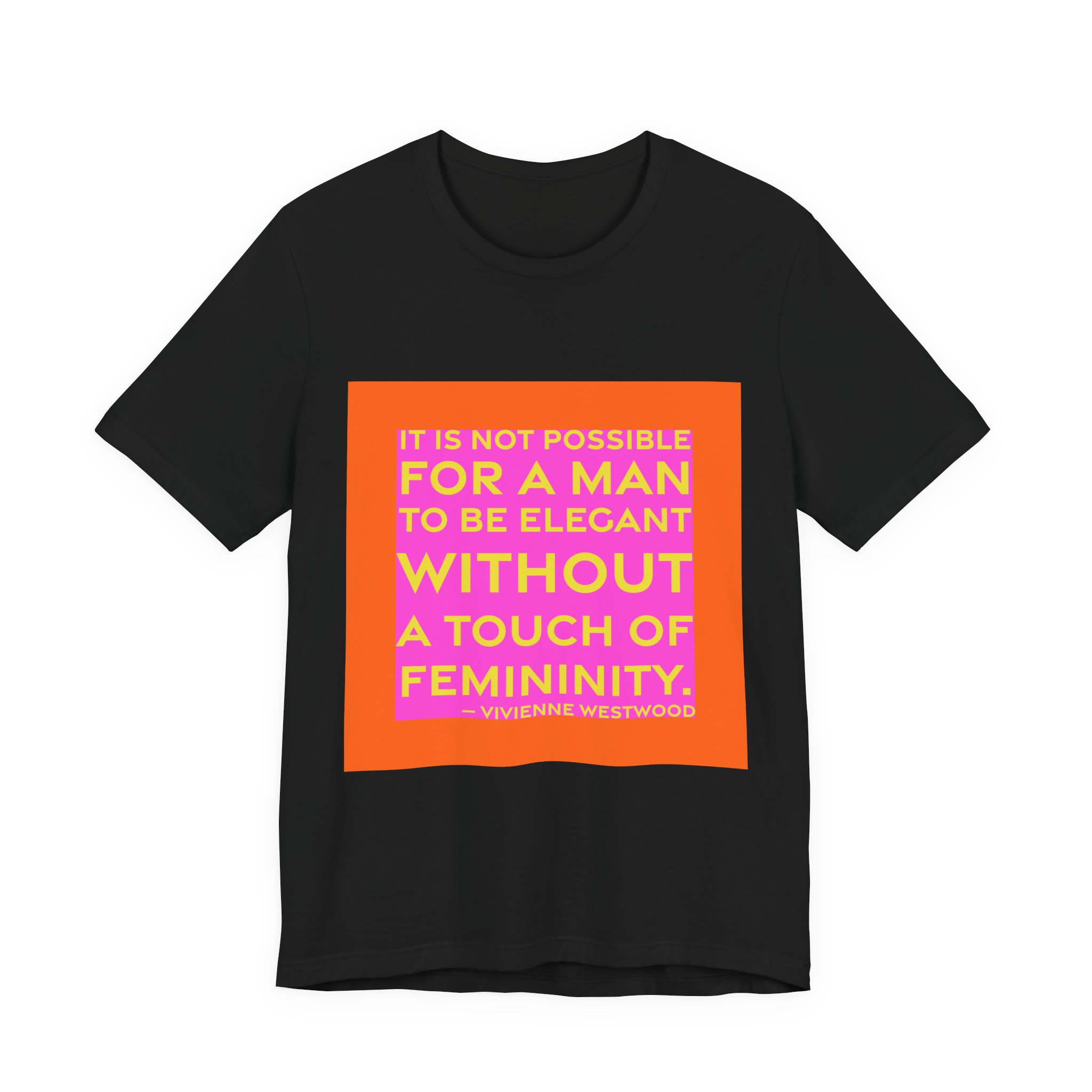 'It is Not Possible for' — Vivienne Westwood Quote Tee | RQuéV Black-on-White Literary Tee — Classic Tee - Image 4