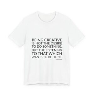 'Being Creative is Not the' — Anni Albers Quote Tee | Wear Words Black-on-White Literary Tee — Classic Tee