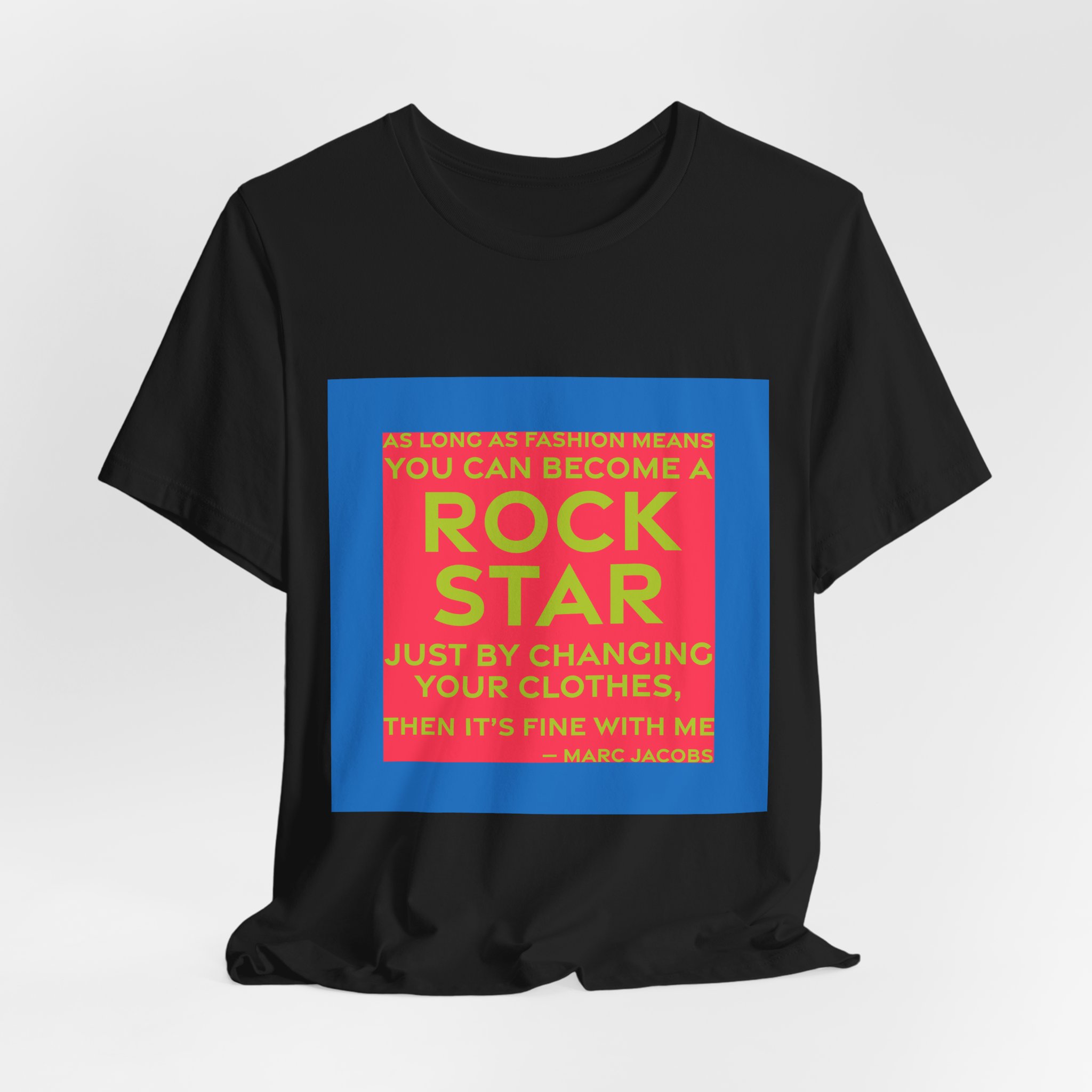 'As Long as Fashion Means' — Marc Jacobs Quote Tee | RQuéV Black-on-White Literary Tee — Classic Tee - Image 4