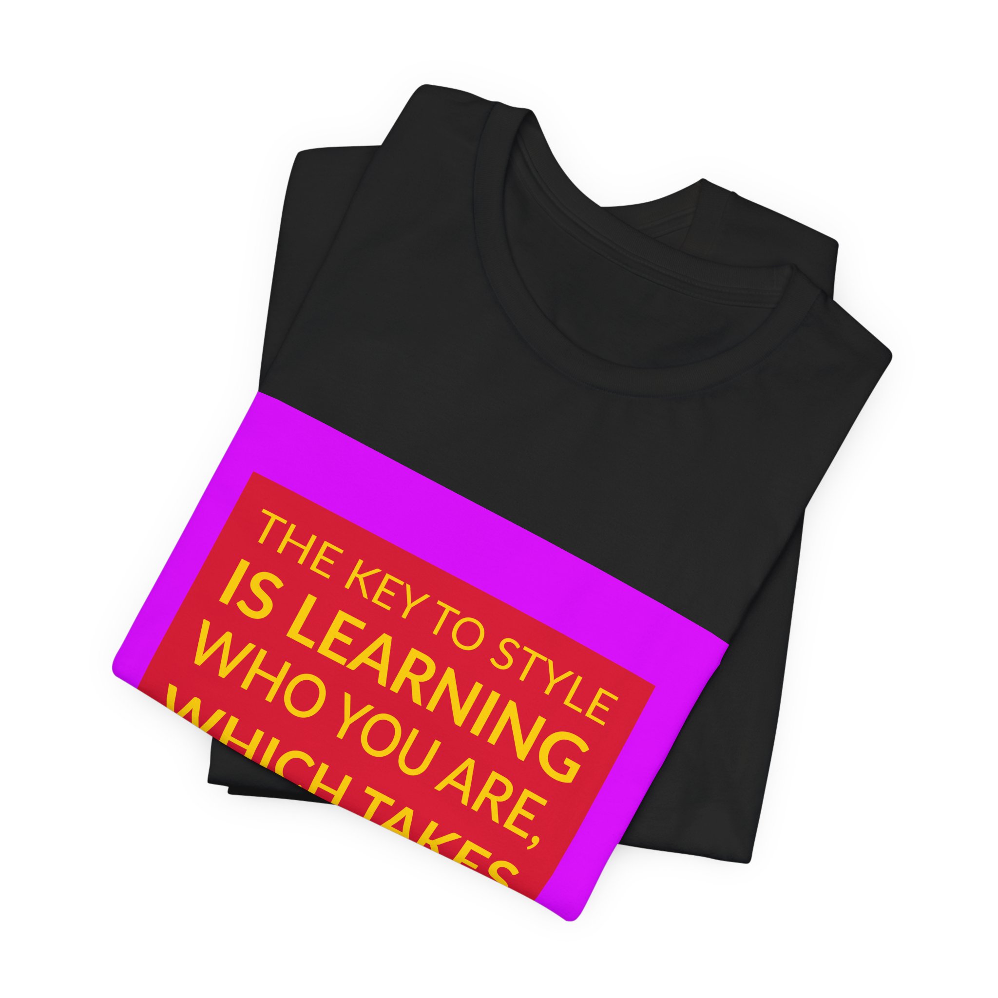 'The Key to Style is' — Iris Apfel Quote Tee | Wear Words Black-on-White Statement Shirt — Classic Tee - Image 6