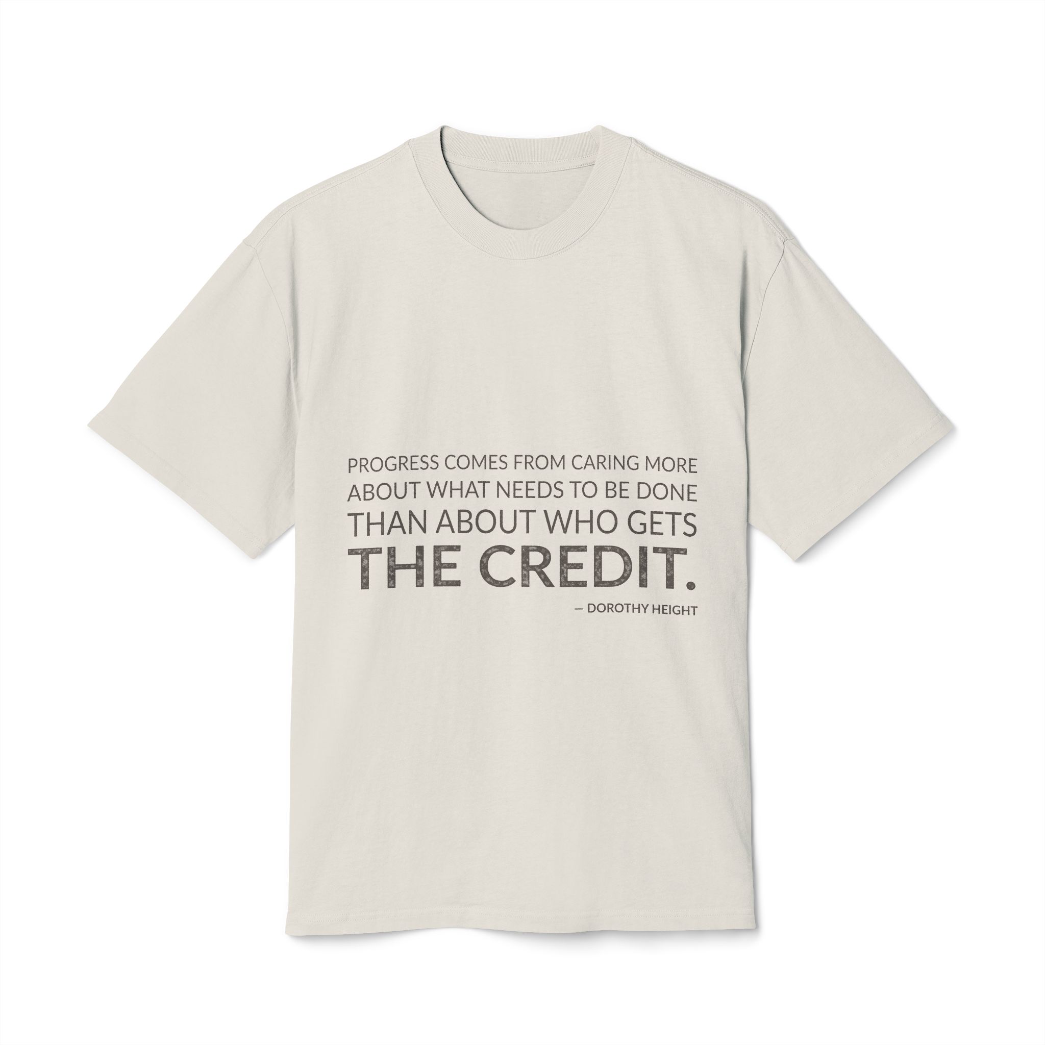 'Progress comes from caring more about what needs to be done than about who gets the credit.'
