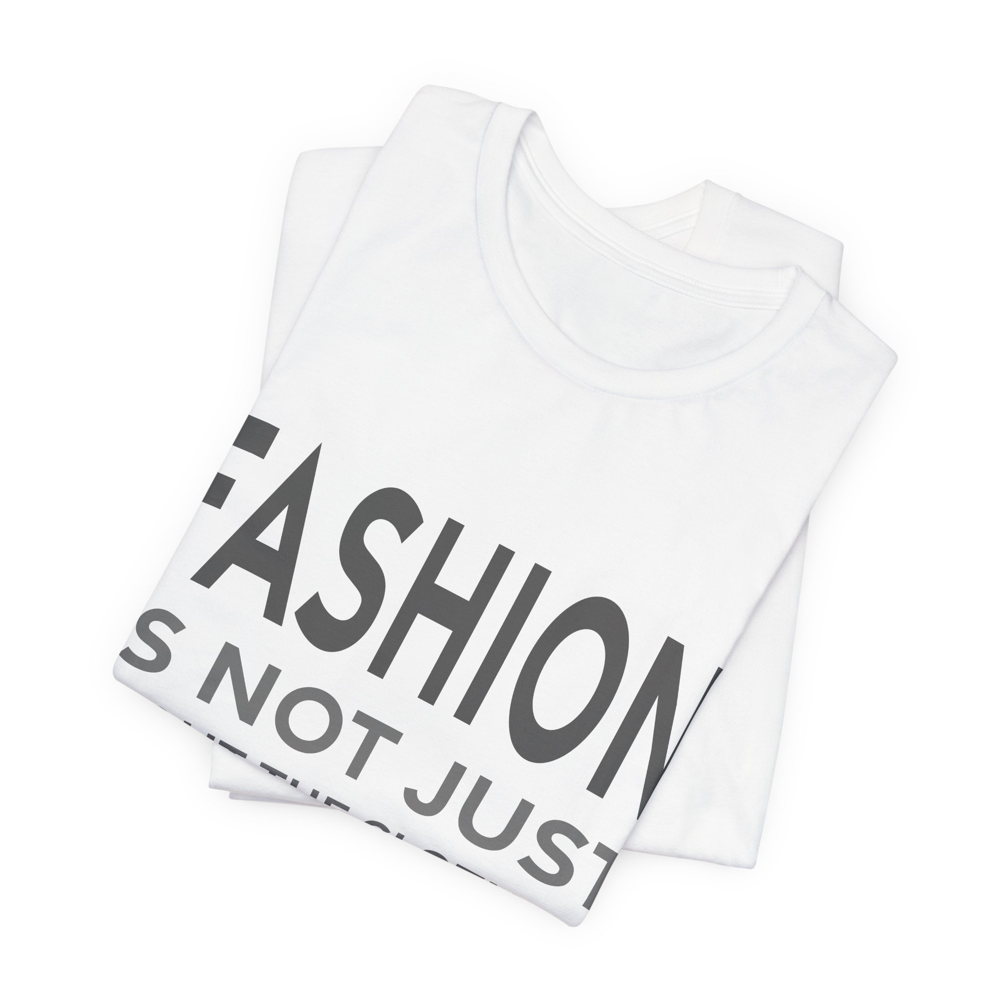 'Fashion is Not Just About' — Martin Margiela Quote Tee | RQuéV Black-on-White Literary Tee — Classic Tee - Image 2