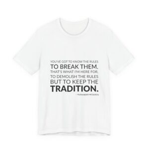 'You've Got to Know the' — Alexander McQueen Quote Tee | Wear Words Black-on-White Literary Tee — Classic Tee