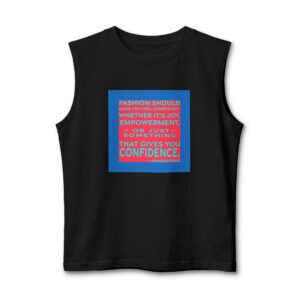 'Fashion Should Make You Feel' — Phoebe Philo Quote Tee | RQuéV Typographic Statement Tee — Muscle Tank