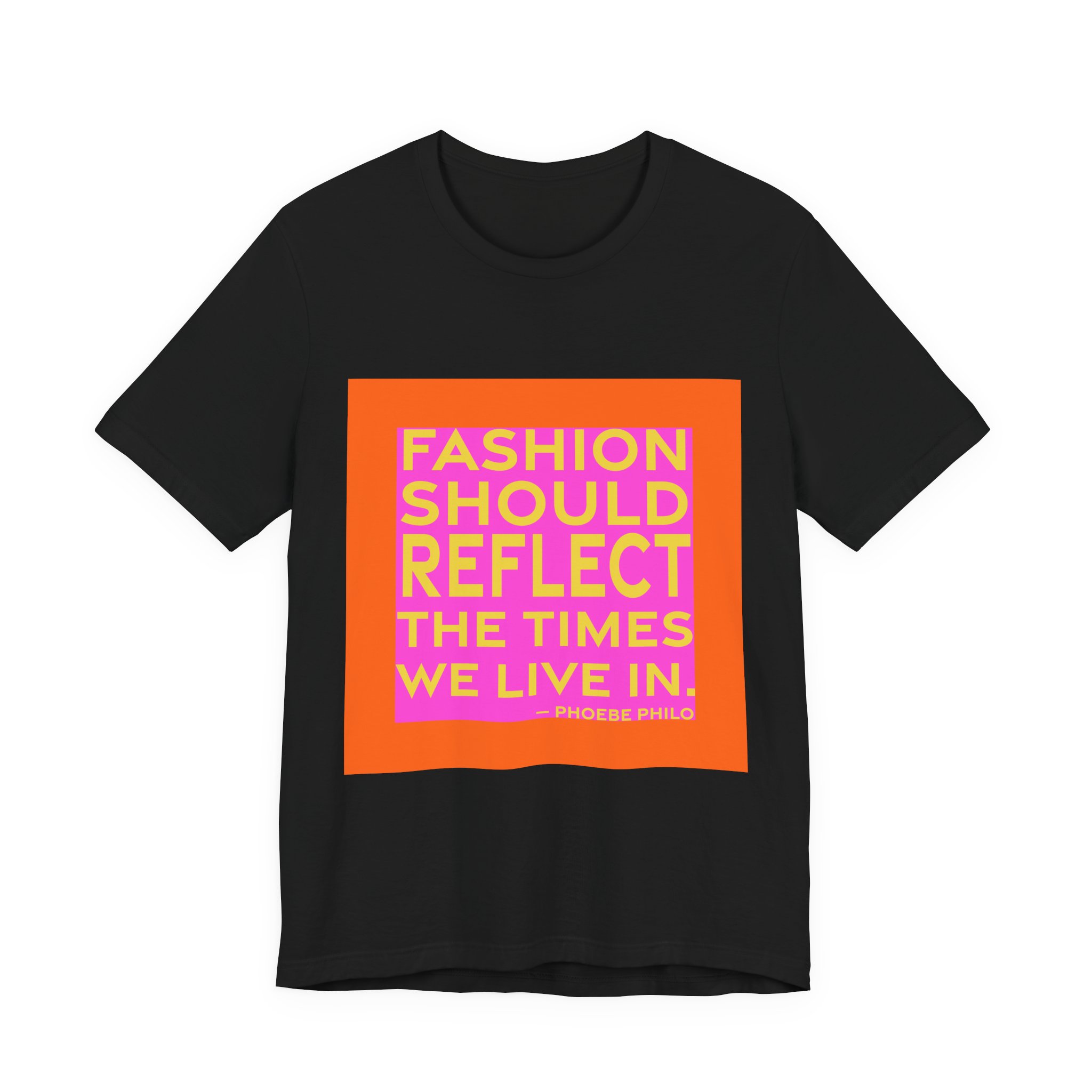 'Fashion Should Reflect the Times' — Phoebe Philo Quote Tee | RQuéV Black-on-White Literary Tee — Classic Tee - Image 7