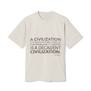 'A Civilization That Proves Incapable' — Aimé Césaire Quote Tee | Wear Words Typographic Statement Tee — Oversized Tee