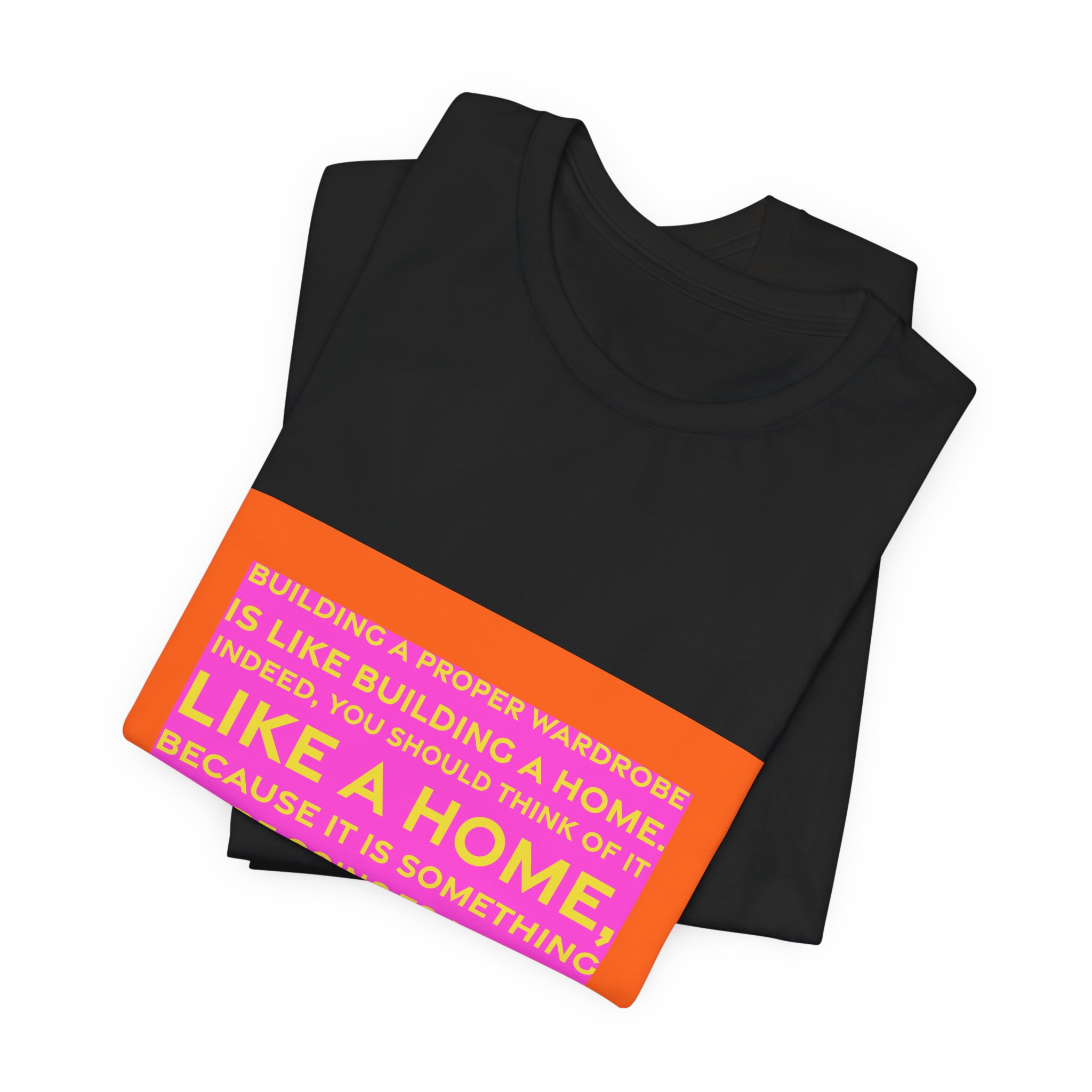 'Building a Proper Wardrobe is' — Edith Head Quote Tee | RQuéV Typographic Statement Tee — Classic Tee - Image 5