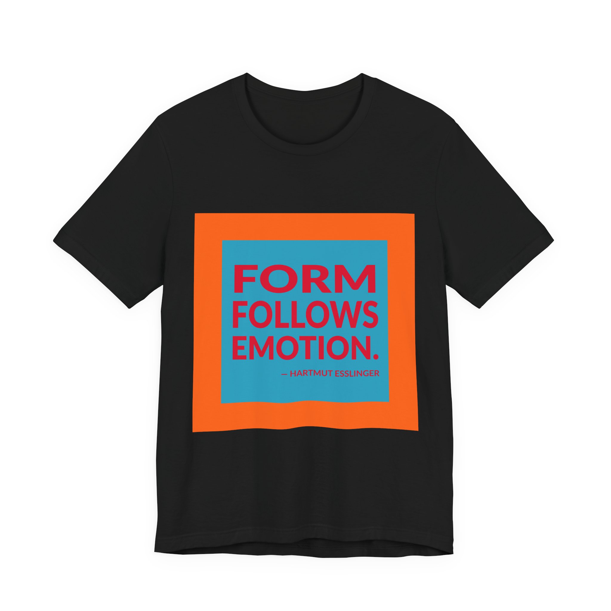 'Form Follows Emotion' — Hartmut Esslinger Quote Tee | RQuéV Typographic Statement Tee — Classic Tee - Image 8