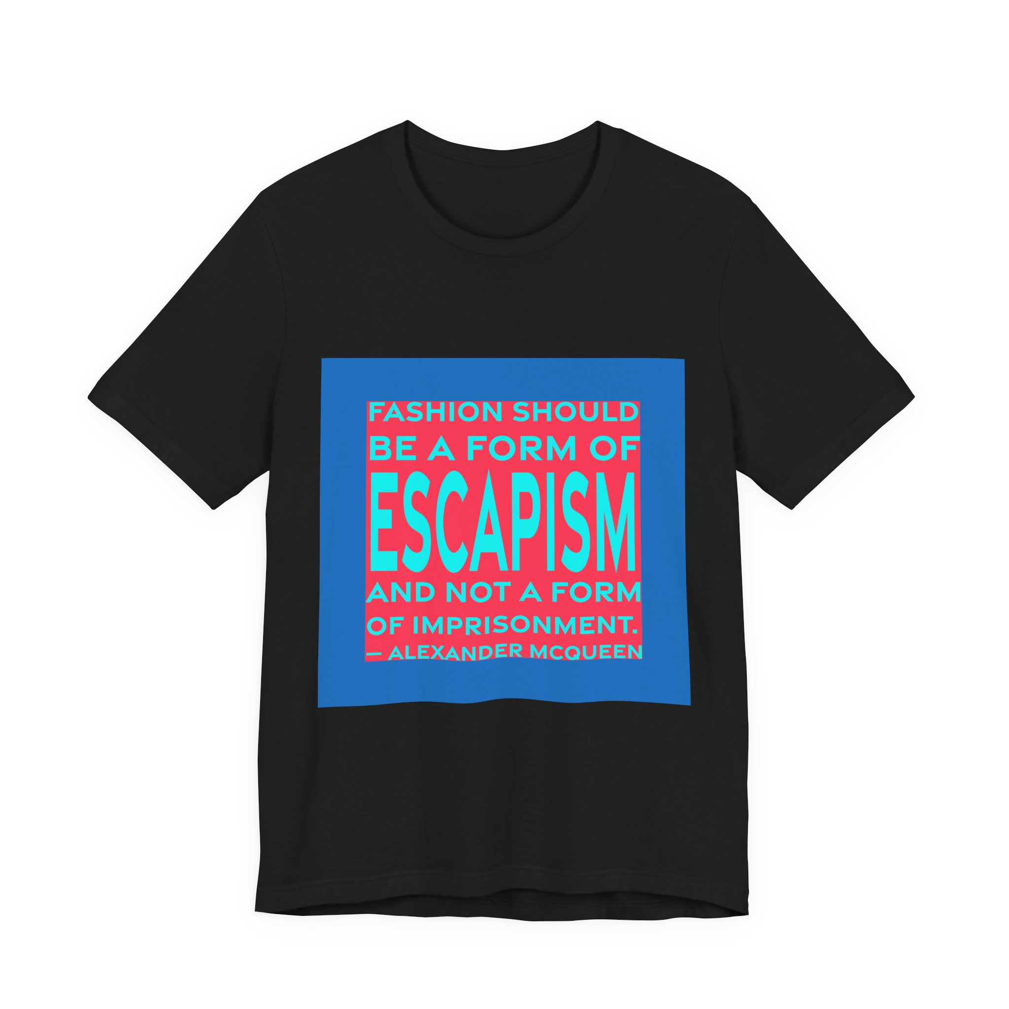 'Fashion Should Be a Form' — Alexander McQueen Quote Tee | RQuéV Typographic Statement Tee — Classic Tee - Image 3
