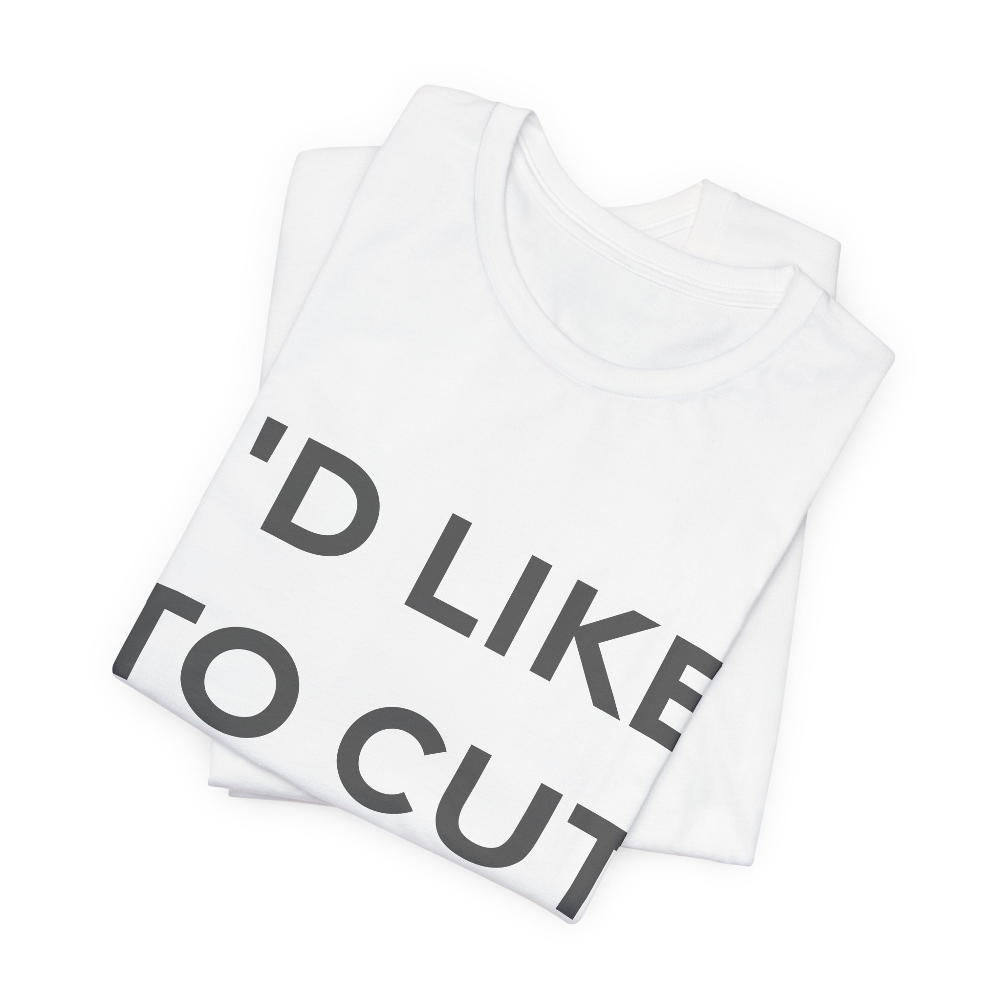 'I'd Like to Cut an' — Ann Demeulemeester Quote Tee | RQuéV Black-on-White Statement Shirt — Classic Tee - Image 5