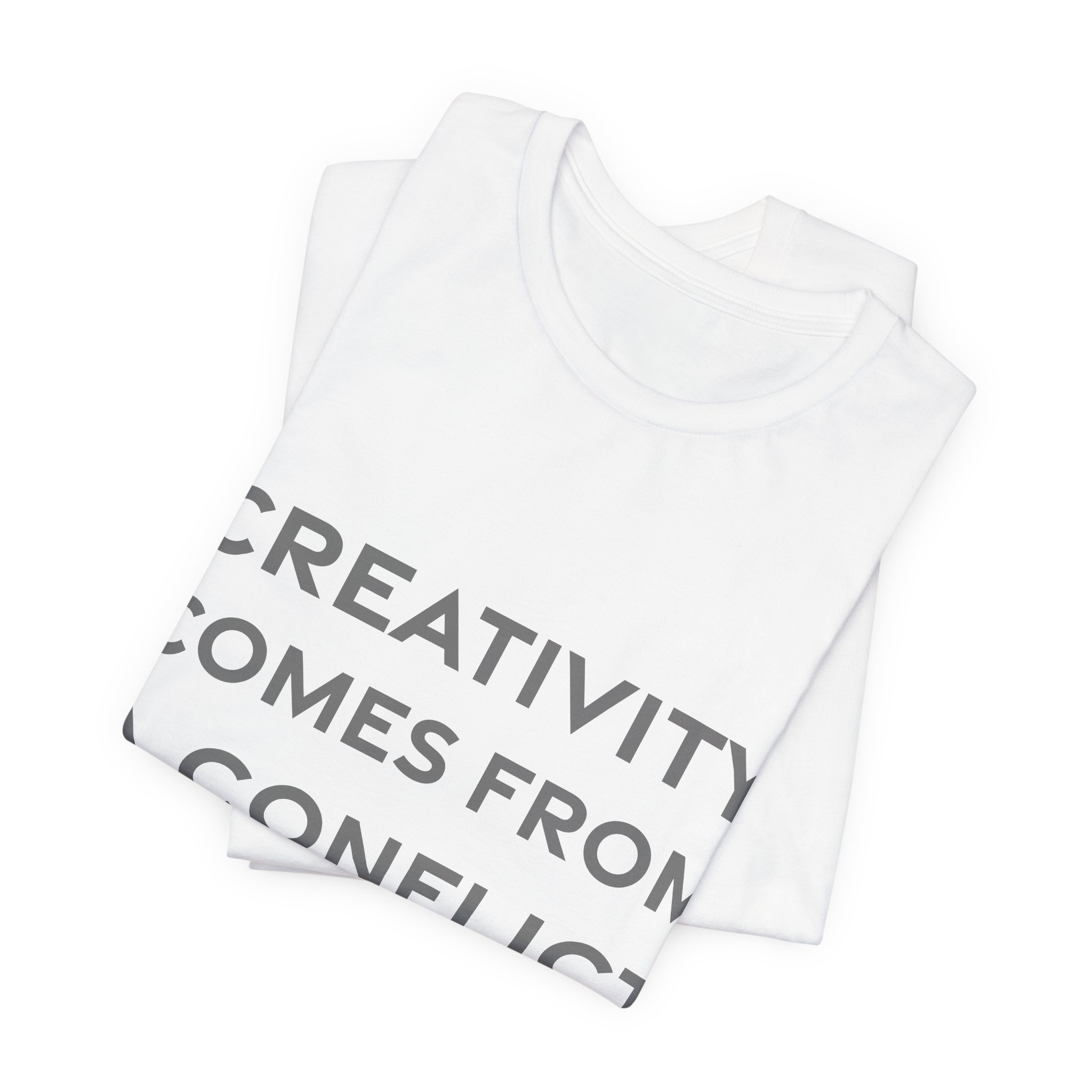 'Creativity Comes from a Conflict of Ideas' — Donatella Versace Quote Tee | RQuéV Typographic Statement Tee — Classic Tee - Image 7