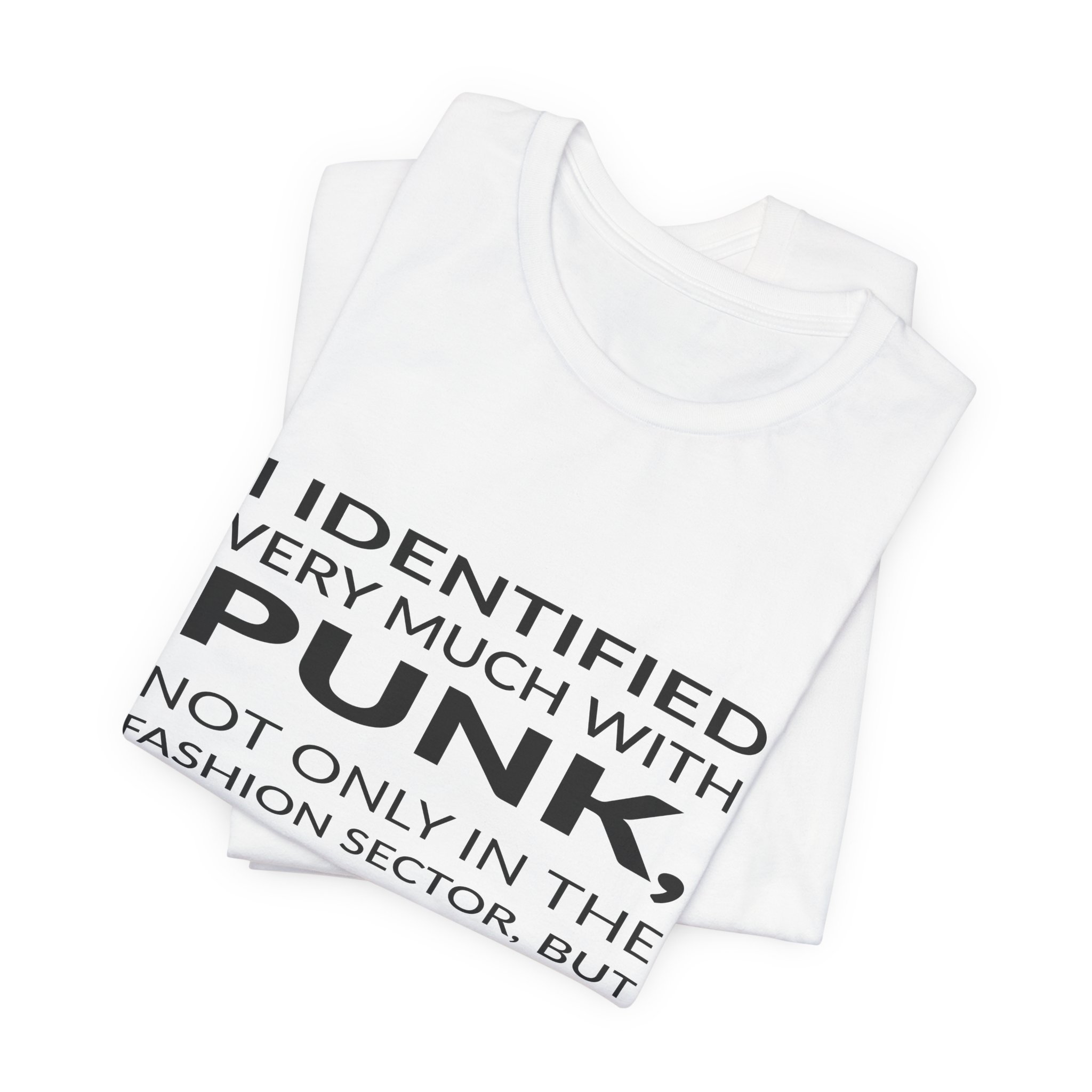'I Identified Very Much with' — Rei Kawakubo Quote Tee | Wear Words Typographic Statement Tee — Classic Tee - Image 4