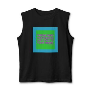 'Throw Away Your Metronome and' — Milford Graves Quote Tee | Wear Words Typographic Statement Tee — Muscle Tank