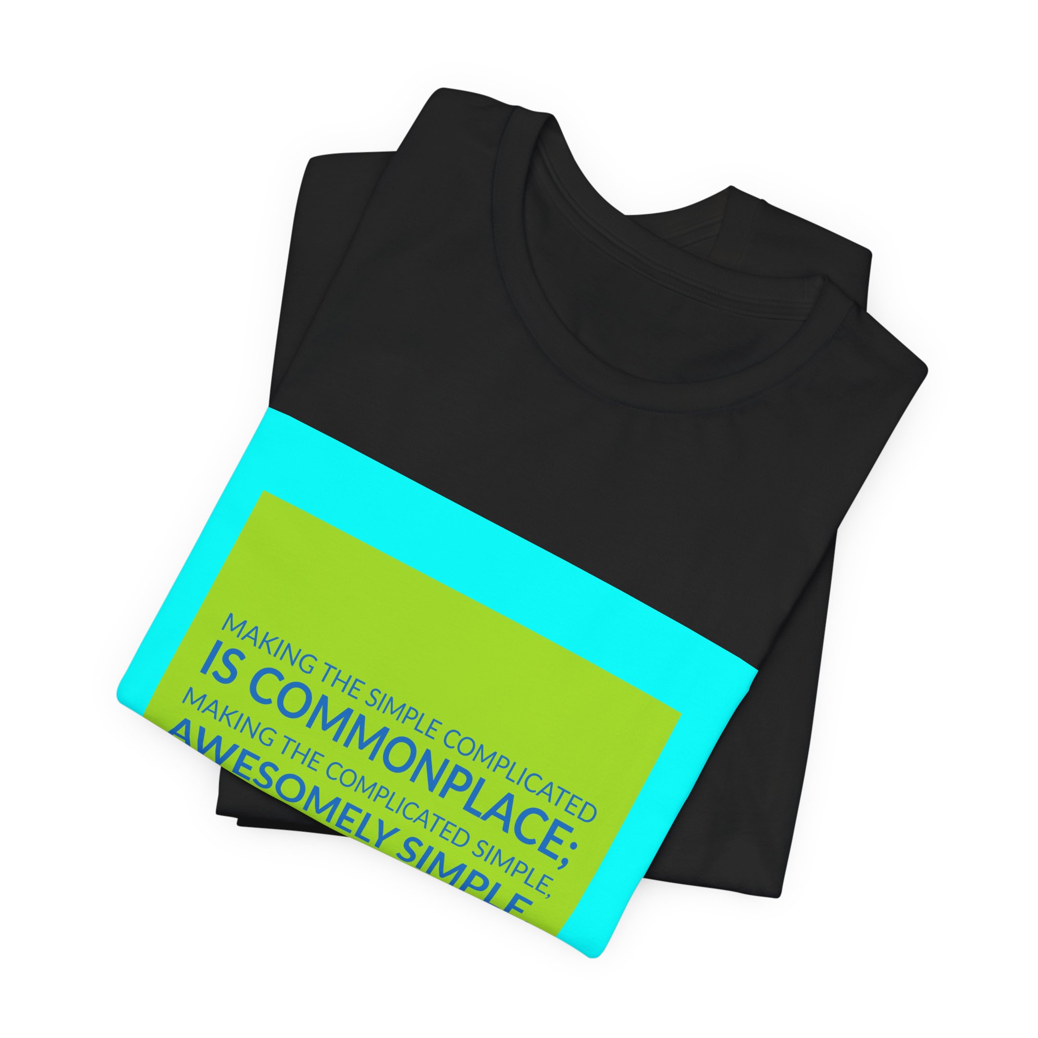 'Making the Simple Complicated is' — Charles Mingus Quote Tee | RQuéV Typographic Statement Tee — Classic Tee - Image 2