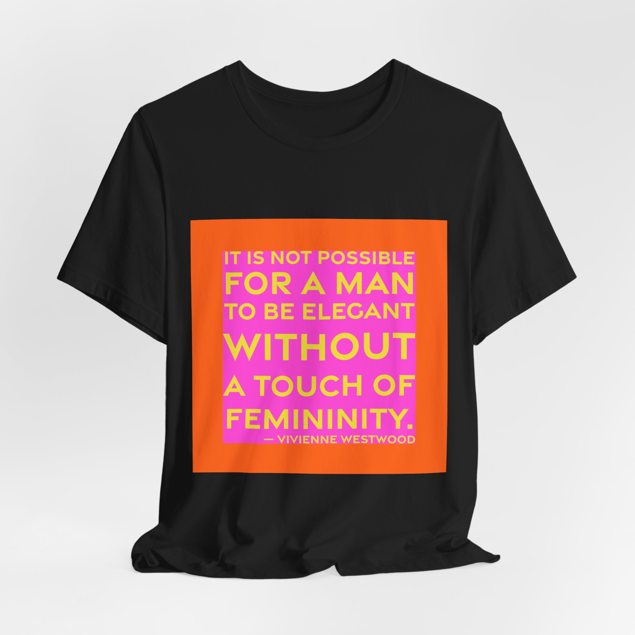 'It is Not Possible for' — Vivienne Westwood Quote Tee | RQuéV Black-on-White Literary Tee — Classic Tee - Image 8