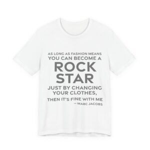 'As Long as Fashion Means' — Marc Jacobs Quote Tee | RQuéV Black-on-White Literary Tee — Classic Tee