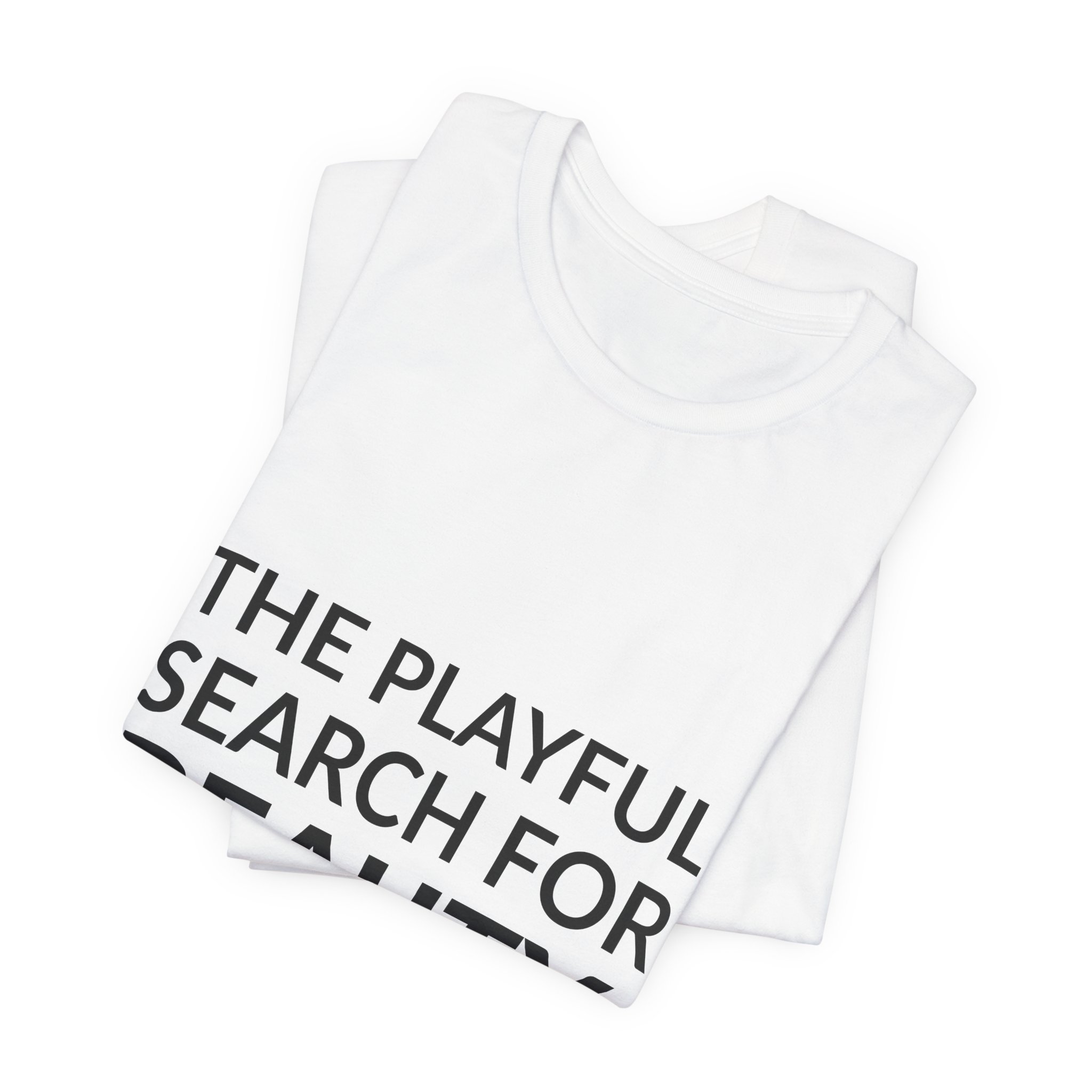'The Playful Search for Beauty' — Eva Zeisel Quote Tee | RQuéV Black-on-White Literary Tee — Classic Tee - Image 6