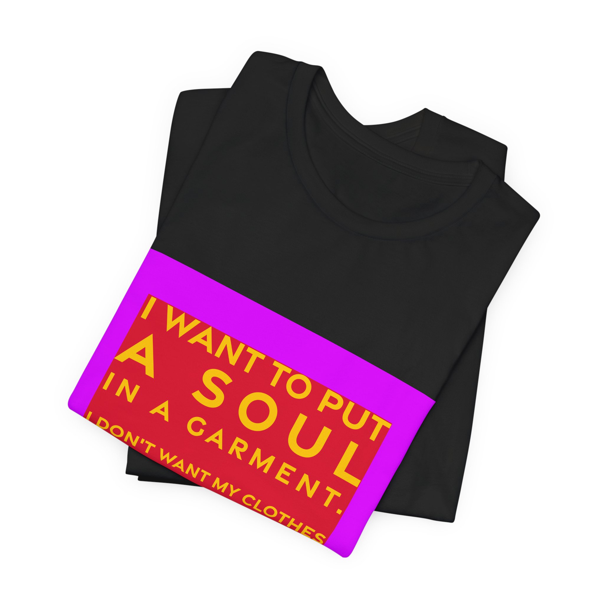 'I Want to Put a' — Ann Demeulemeester Quote Tee | RQuéV Black-on-White Literary Tee — Classic Tee - Image 5