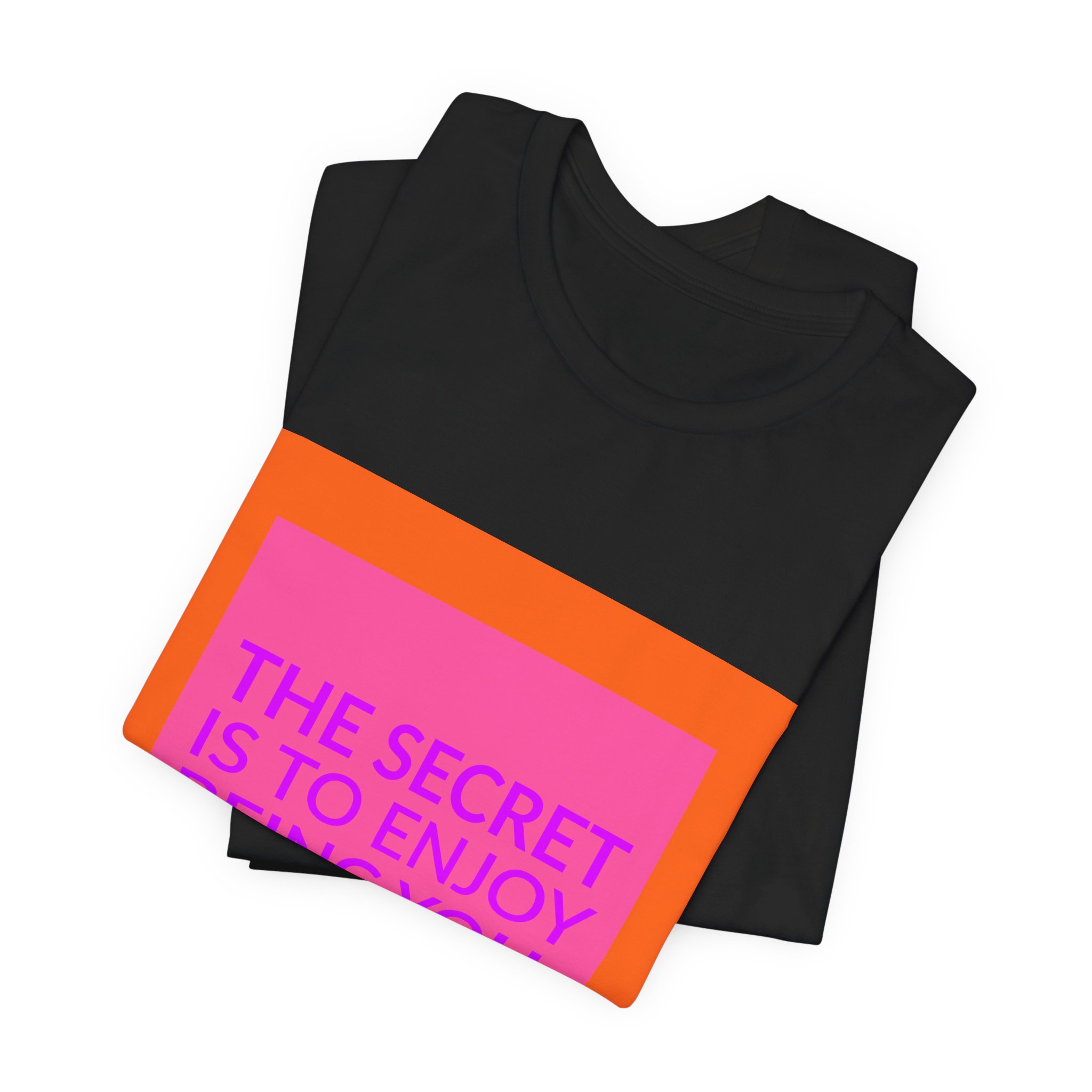 'The Secret is to Enjoy Being You' — Diane von Fürstenberg Quote Tee | Wear Words Typographic Statement Tee — Classic Tee - Image 5