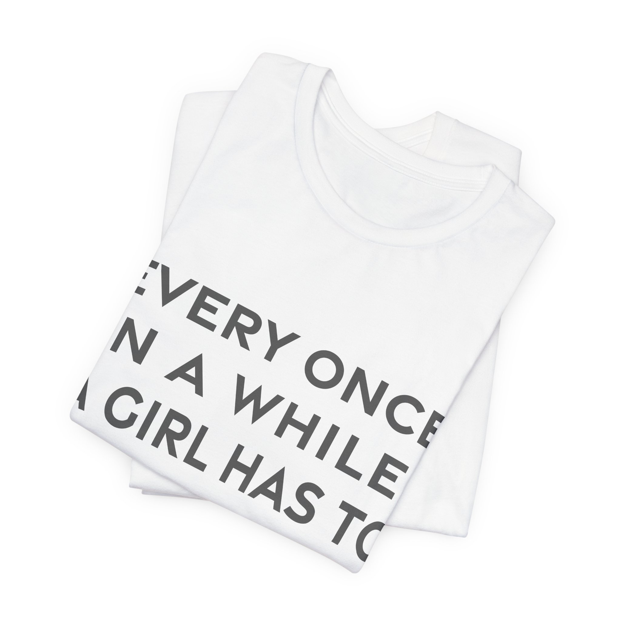 'Every Once in a While,' — Sarah Jessica Parker Quote Tee | RQuéV Black-on-White Literary Tee — Classic Tee - Image 5