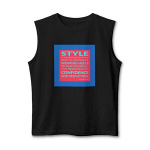 'It is Personality, Confidence and Seduction' — John Galliano Quote Tee | Wear Words Black-on-White Statement Shirt — Muscle Tank
