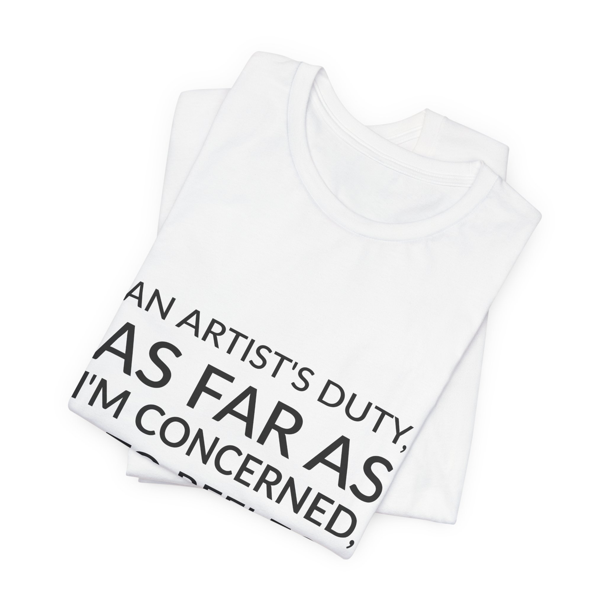 'An Artist's Duty, as Far' — Nina Simone Quote Tee | RQuéV Typographic Statement Tee — Classic Tee - Image 4