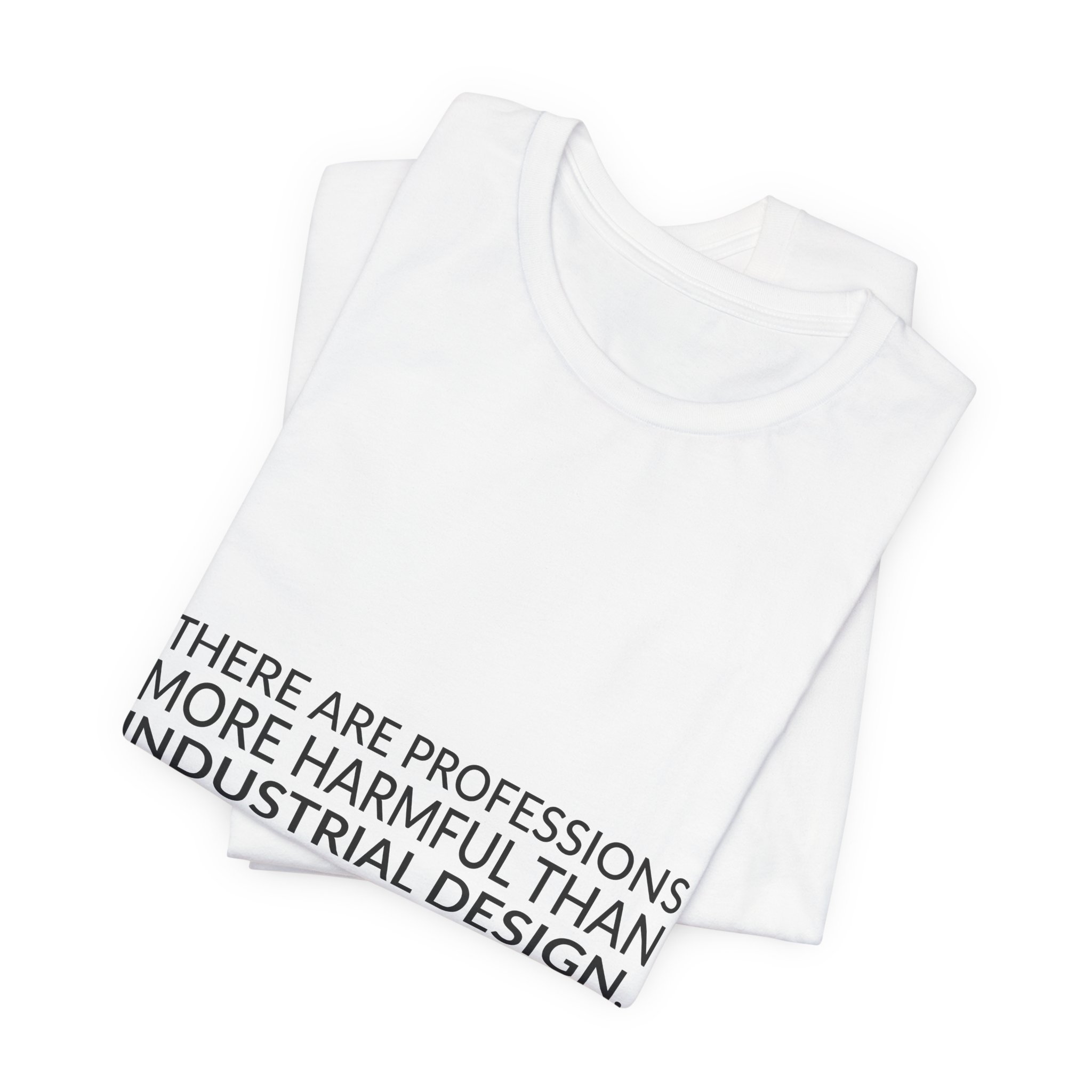 'There Are Professions More Harmful' — Victor Papanek Quote Tee | RQuéV Black-on-White Literary Tee — Classic Tee - Image 2