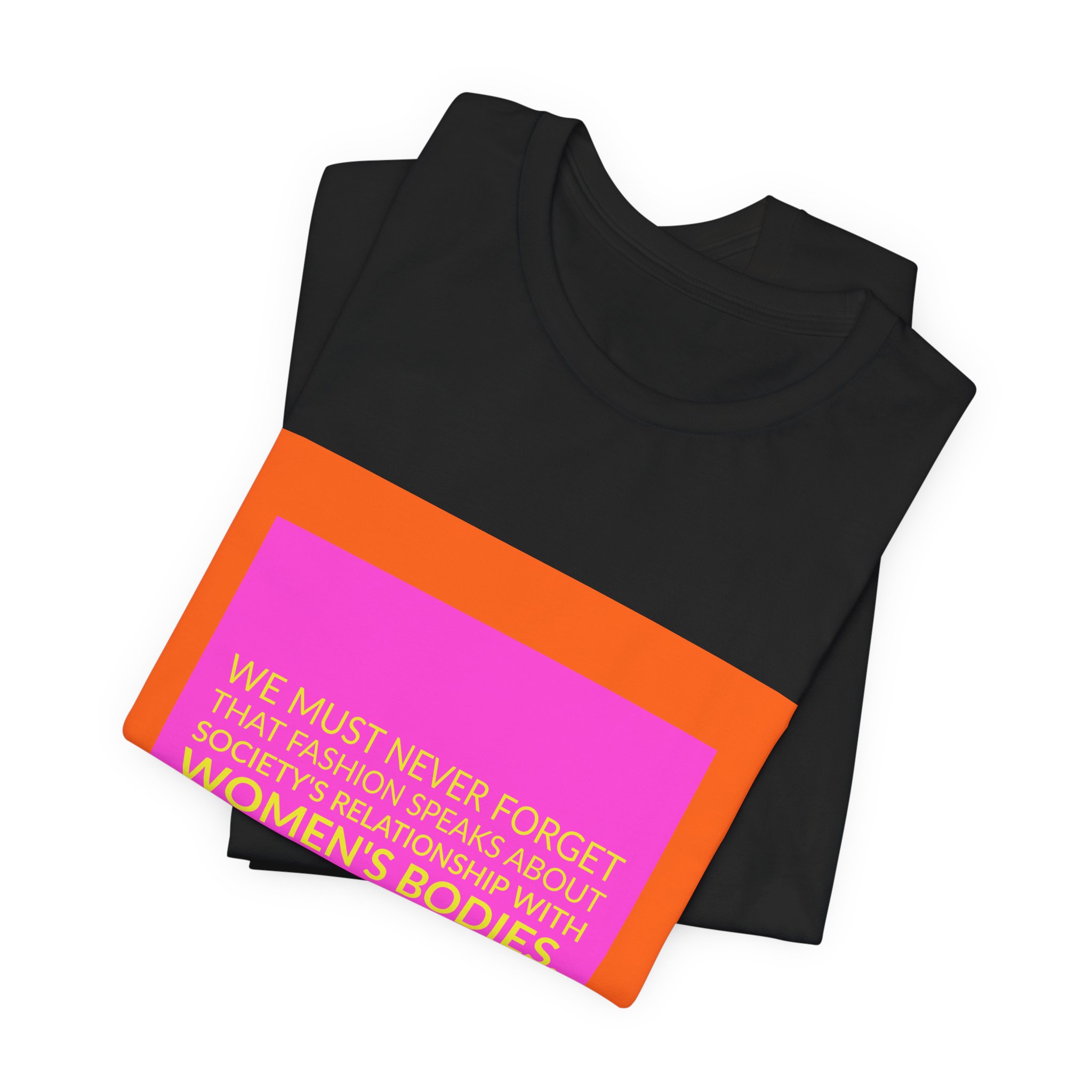 'We Must Never Forget That' — Maria Grazia Chiuri Quote Tee | Wear Words Black-on-White Statement Shirt — Classic Tee - Image 3