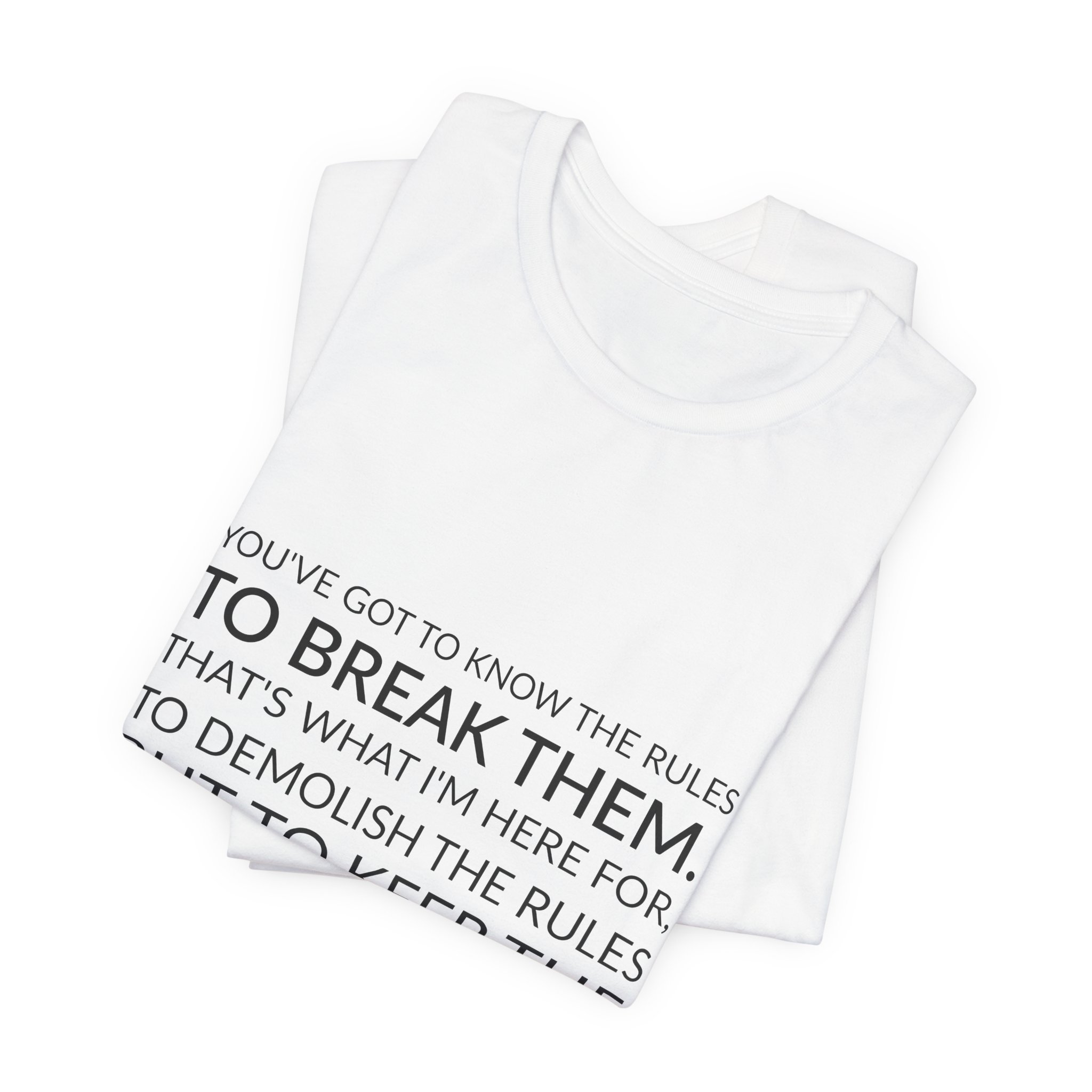 'You've Got to Know the' — Alexander McQueen Quote Tee | Wear Words Black-on-White Literary Tee — Classic Tee - Image 5