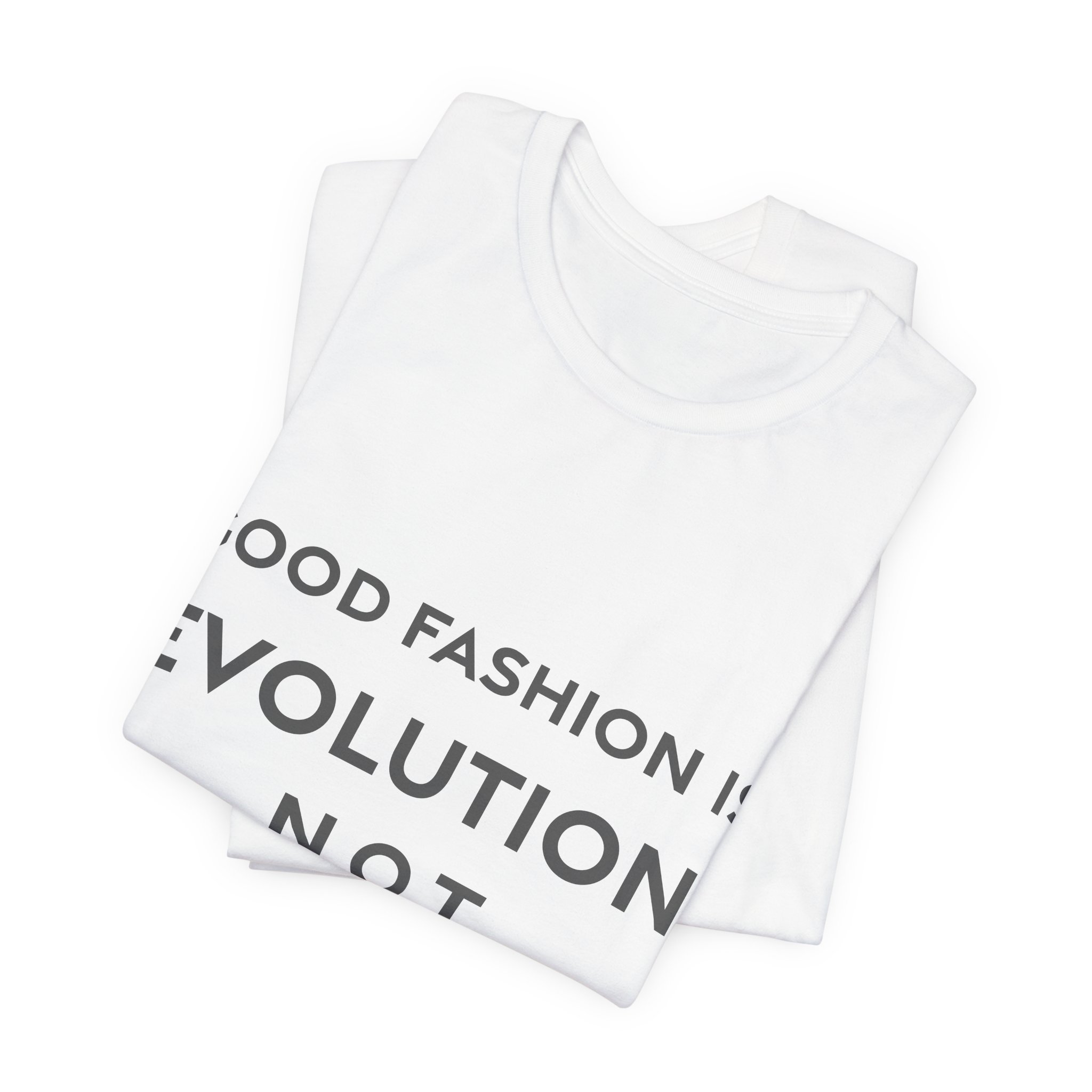'Good Fashion is Evolution, Not Revolution' — Pierre Balmain Quote Tee | RQuéV Black-on-White Literary Tee — Classic Tee - Image 5
