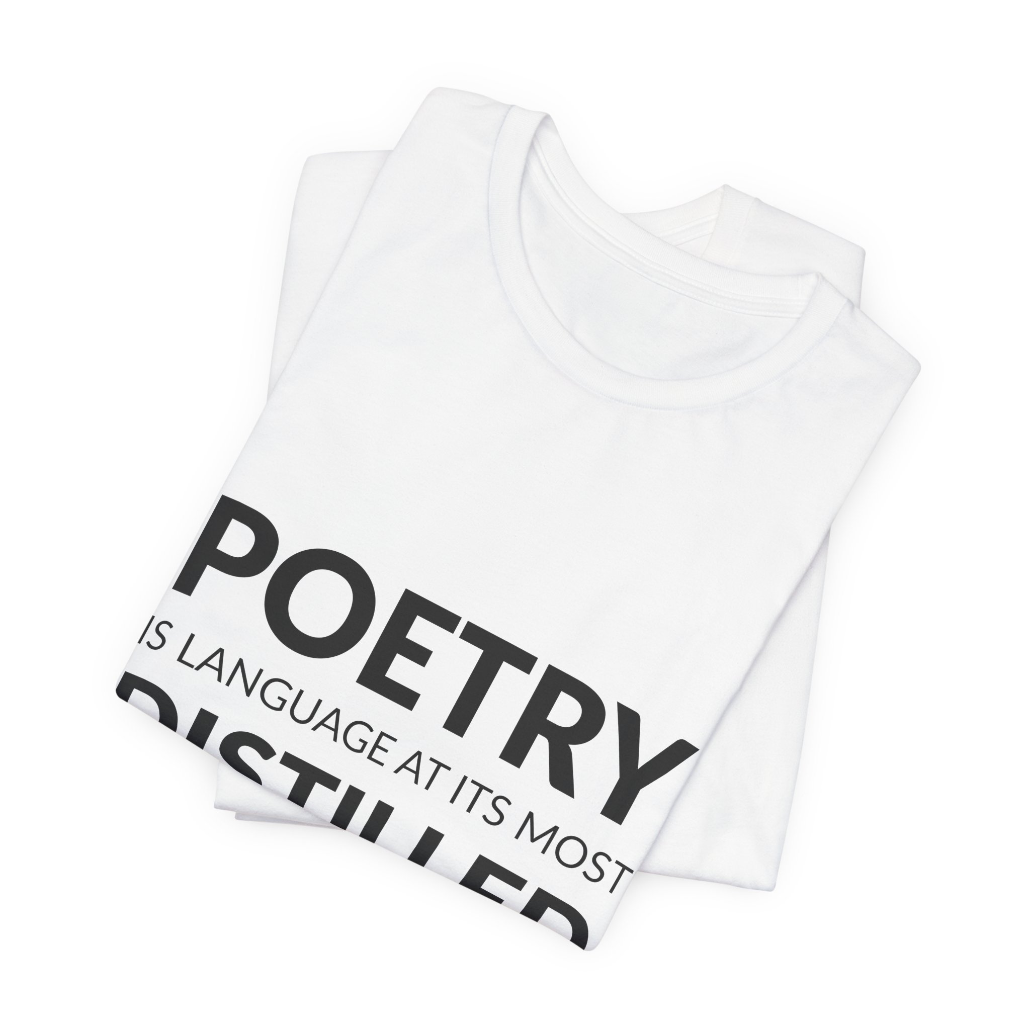 'Poetry is Language at its' — Rita Dove Quote Tee | RQuéV Black-on-White Literary Tee — Classic Tee - Image 4
