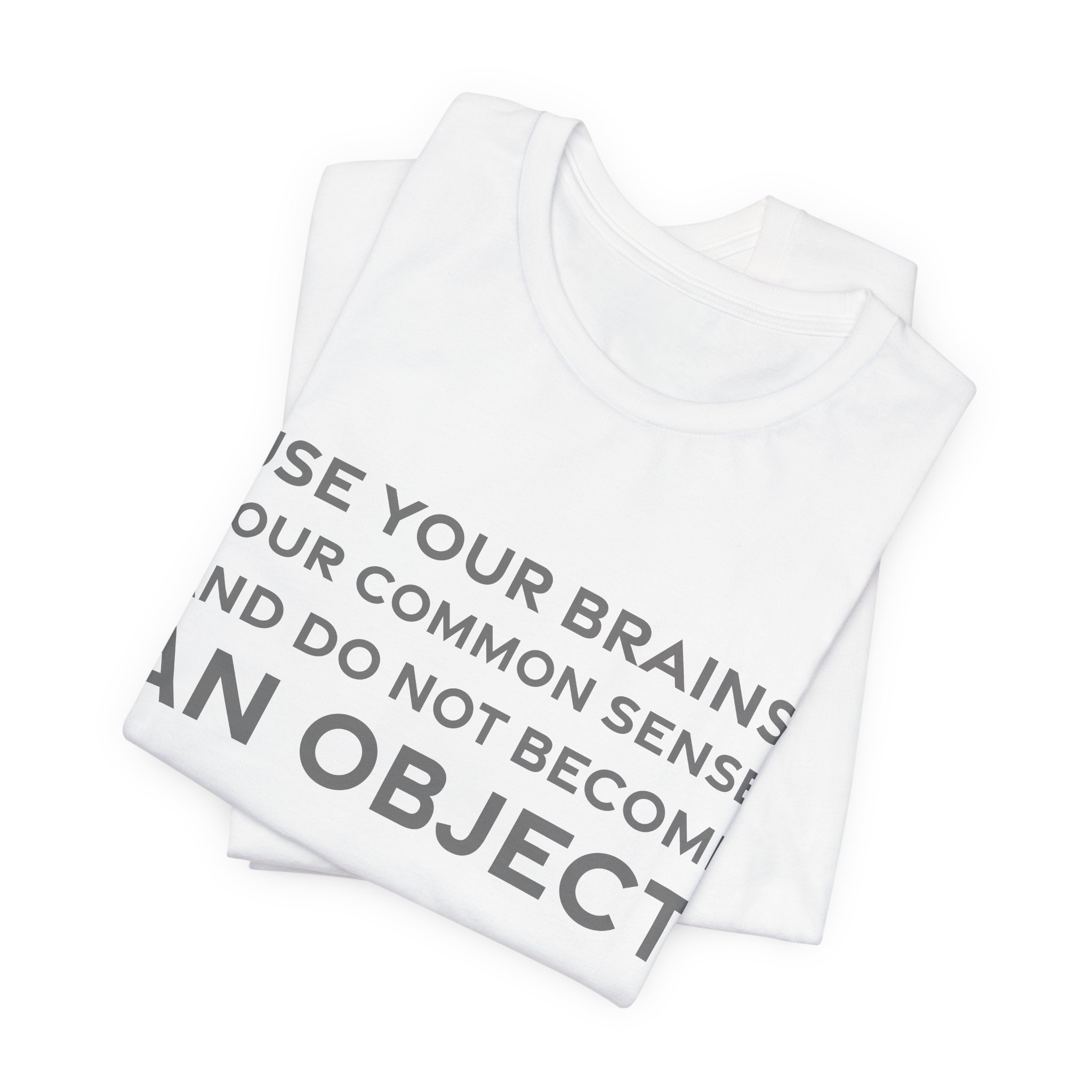 'Use Your Brains, Your Common' — Diane von Fürstenberg Quote Tee | RQuéV Black-on-White Statement Shirt — Classic Tee - Image 8