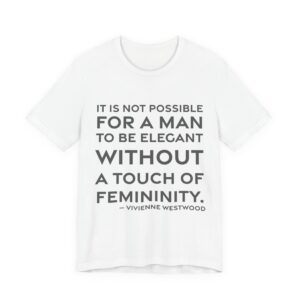 'It is Not Possible for' — Vivienne Westwood Quote Tee | RQuéV Black-on-White Literary Tee — Classic Tee