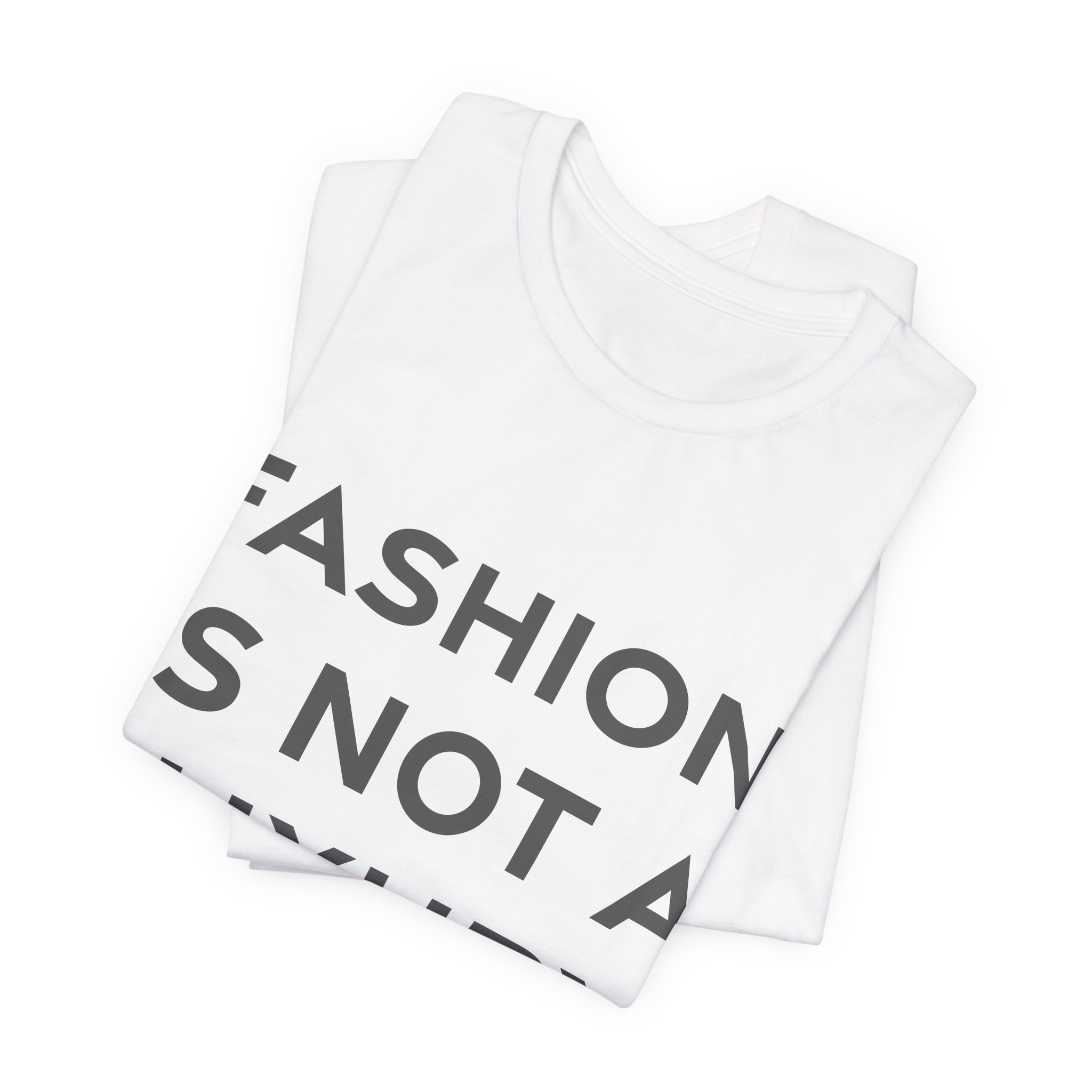 'Fashion is Not a Luxury,' — Sarah Jessica Parker Quote Tee | RQuéV Typographic Statement Tee — Classic Tee - Image 6