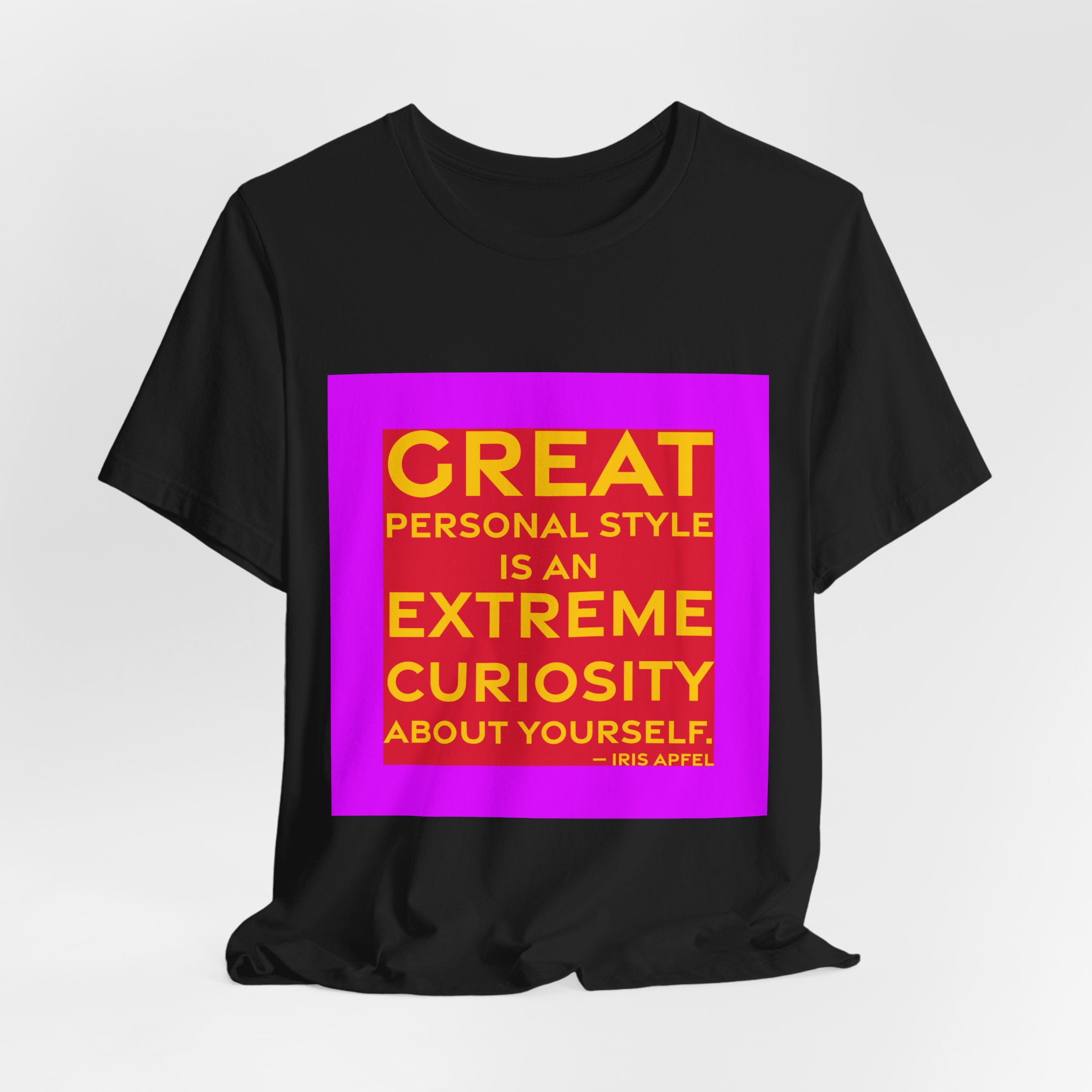 'Great Personal Style is an' — Iris Apfel Quote Tee | RQuéV Typographic Statement Tee — Classic Tee - Image 6