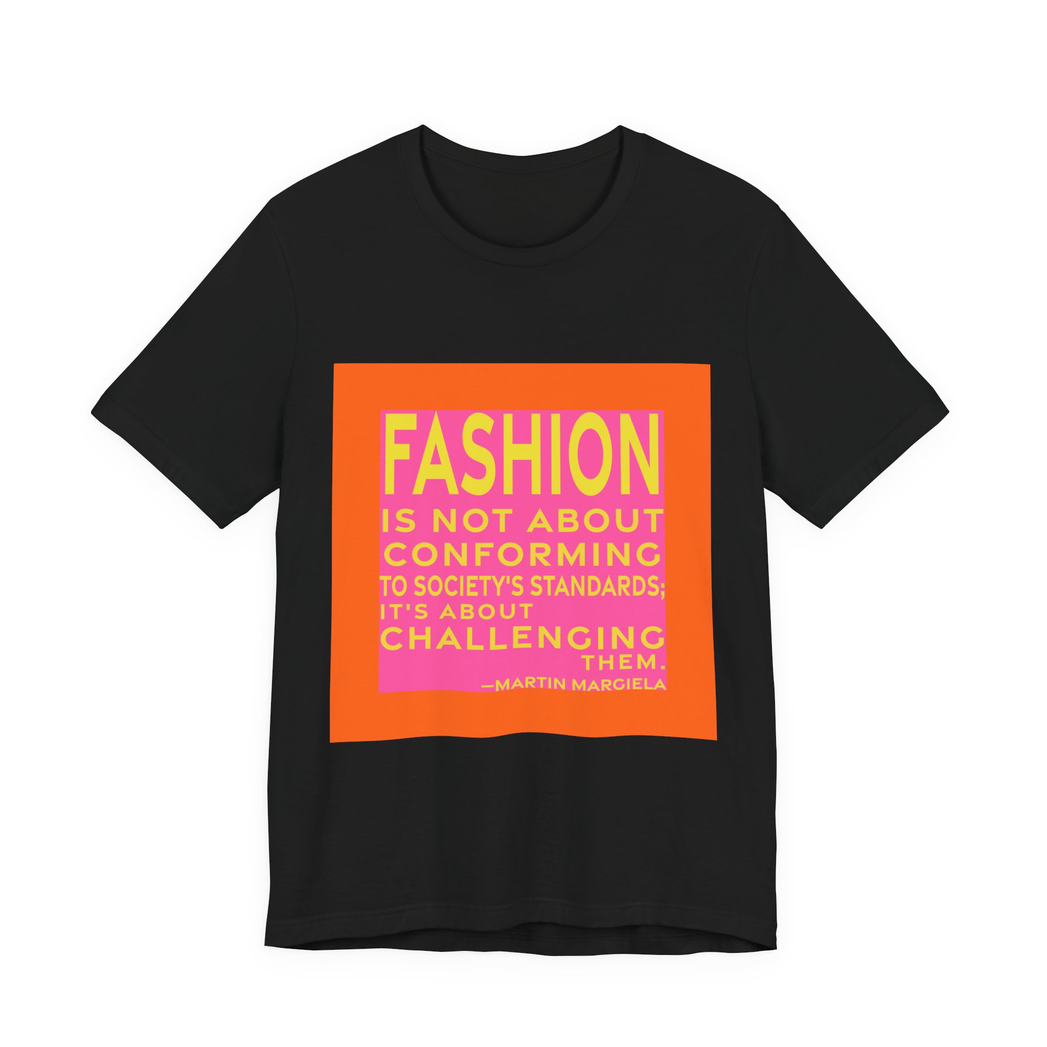 'Fashion is Not About Conforming' — Martin Margiela Quote Tee | RQuéV Black-on-White Statement Shirt — Classic Tee - Image 7