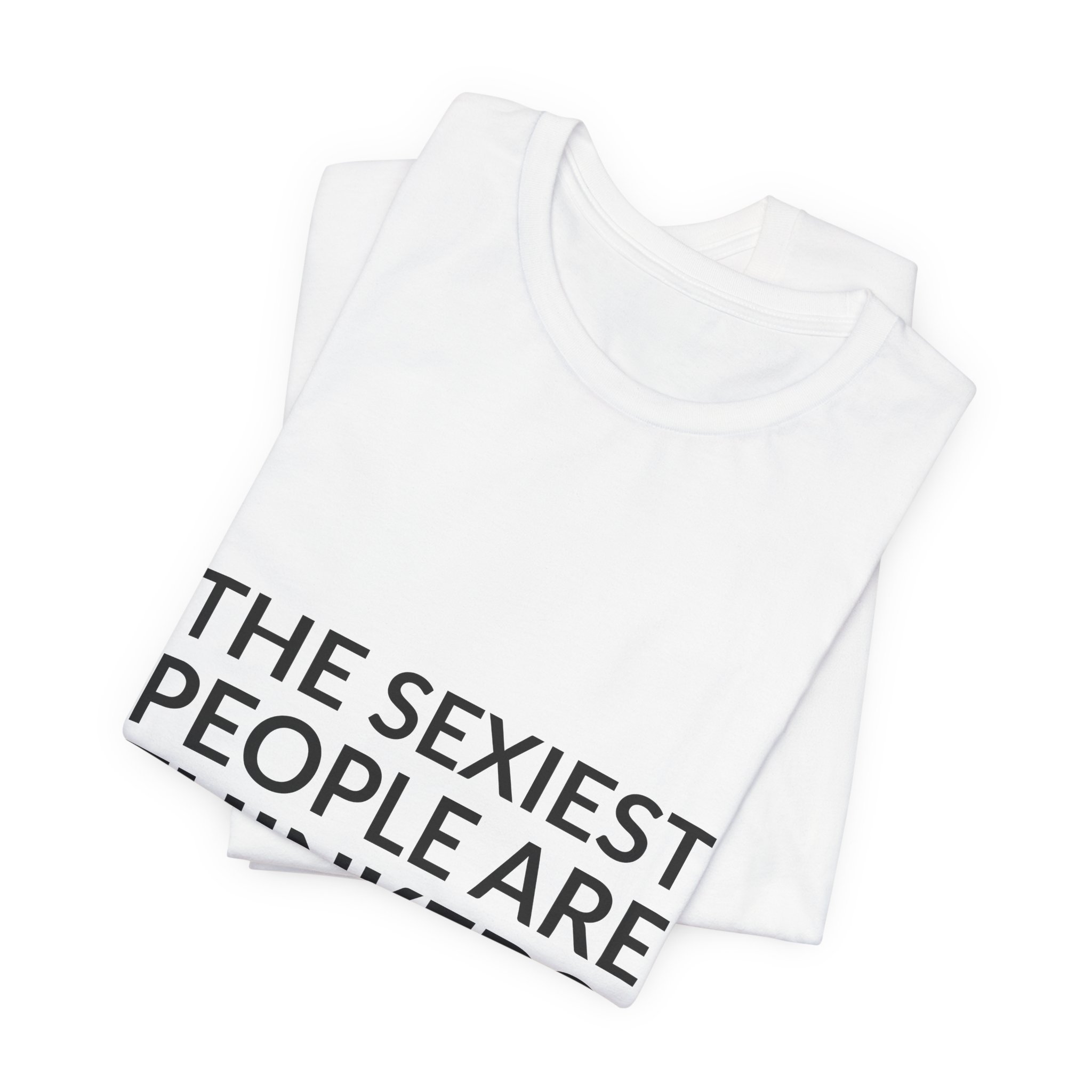 'The Sexiest People Are Thinkers' — Vivienne Westwood Quote Tee | Wear Words Black-on-White Statement Shirt — Classic Tee - Image 4