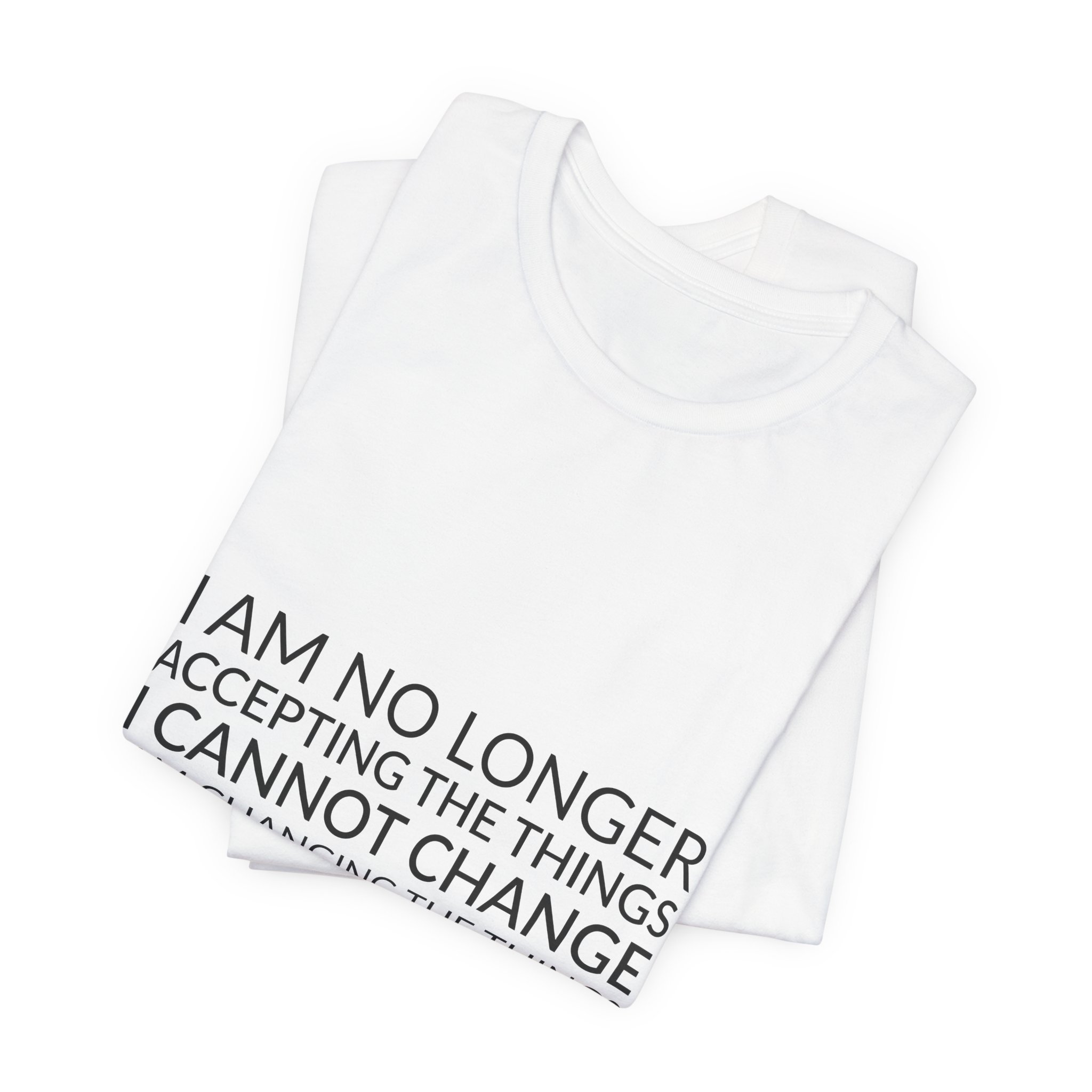 'I Am No Longer Accepting' — Angela Davis Quote Tee | RQuéV Typographic Statement Tee — Classic Tee - Image 4